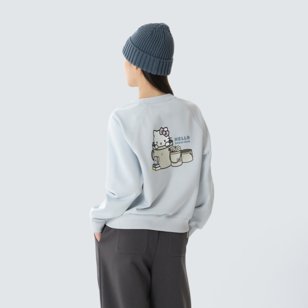 【代購】 Snow Peak × Hello Kitty 女款輕柔磨毛圓領衛衣 S26WWF-HT87 三色 大學T 夢幻聯名
