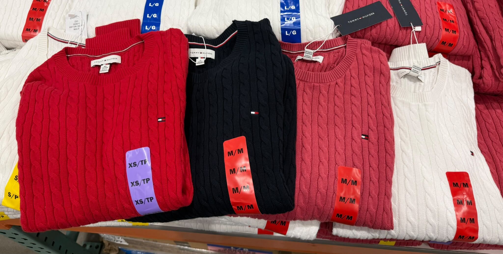 加姐 Tommy Hilfiger 女裝長袖麻花針織上衣 *滿$899包京東送貨上門* TH14