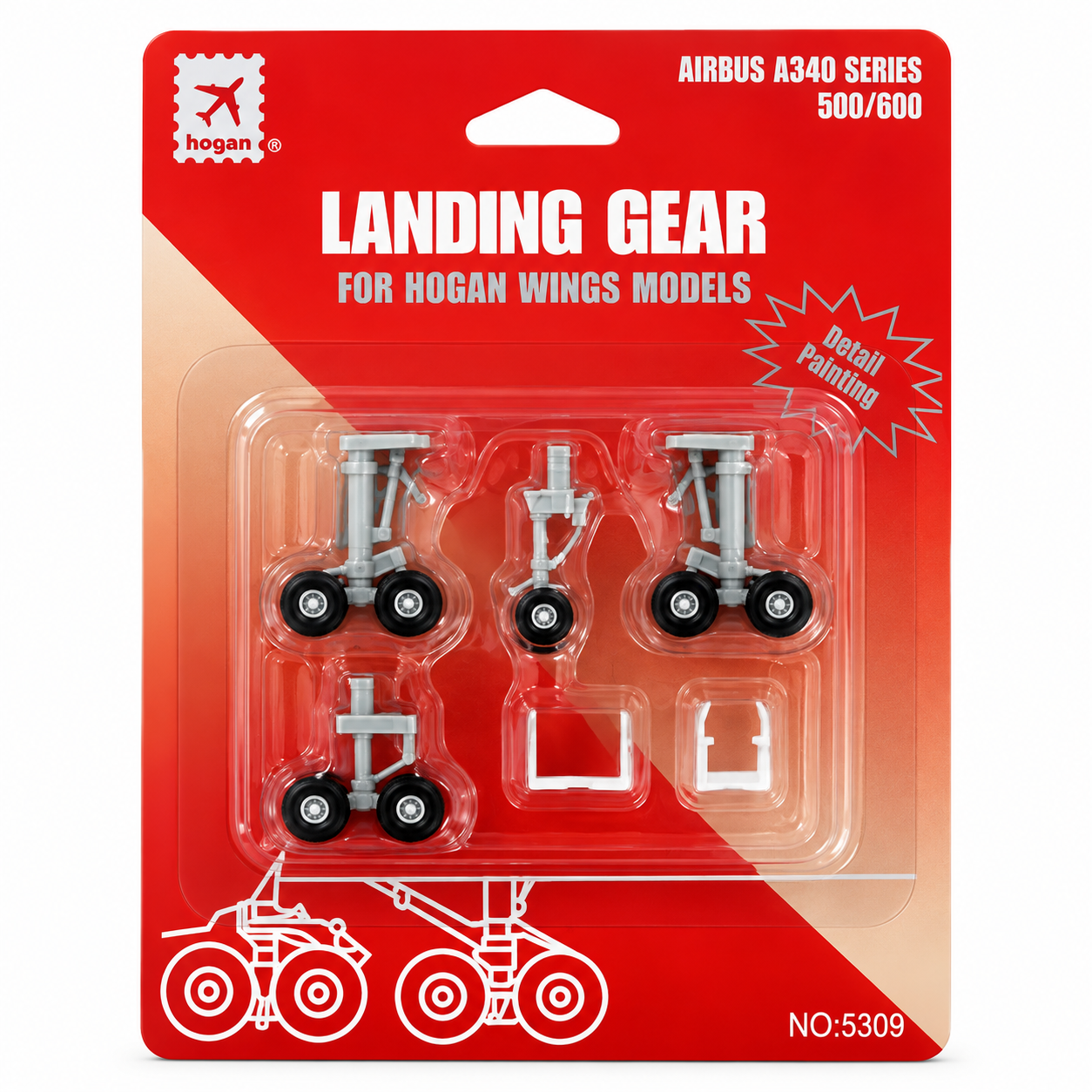 Hogan wings 1/200 Airbus A340 Series -500/600 Spare Landing Gear for Hogan Models