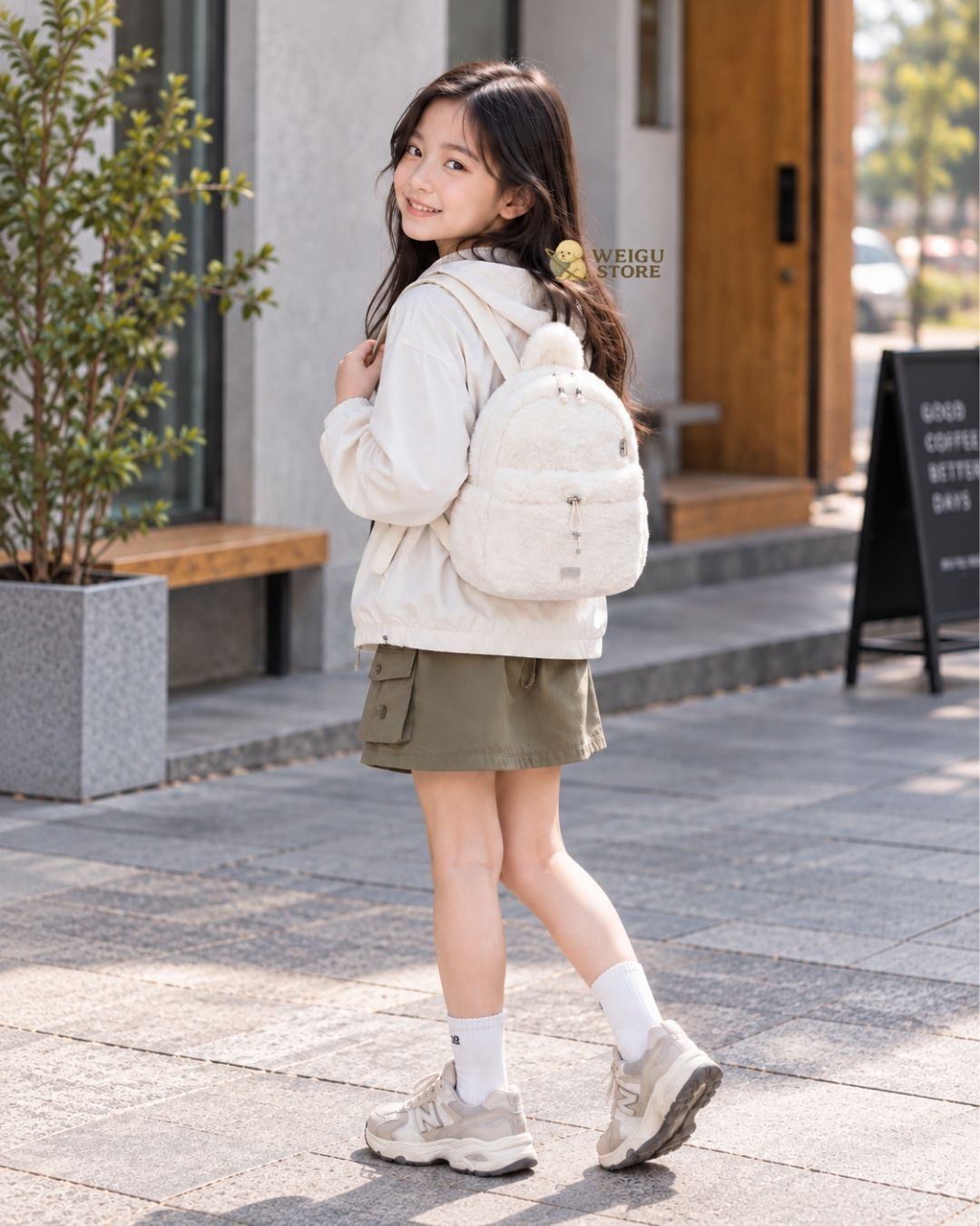 【預購】The North Face G'S TINY MULTI PACK FUR 絨毛後背包 7L 女童 NM2DS57
