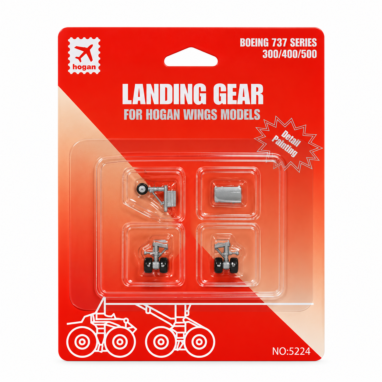 Hogan wings  1/200 Boeing 737 CL Spare Landing Gear for Hogan Models