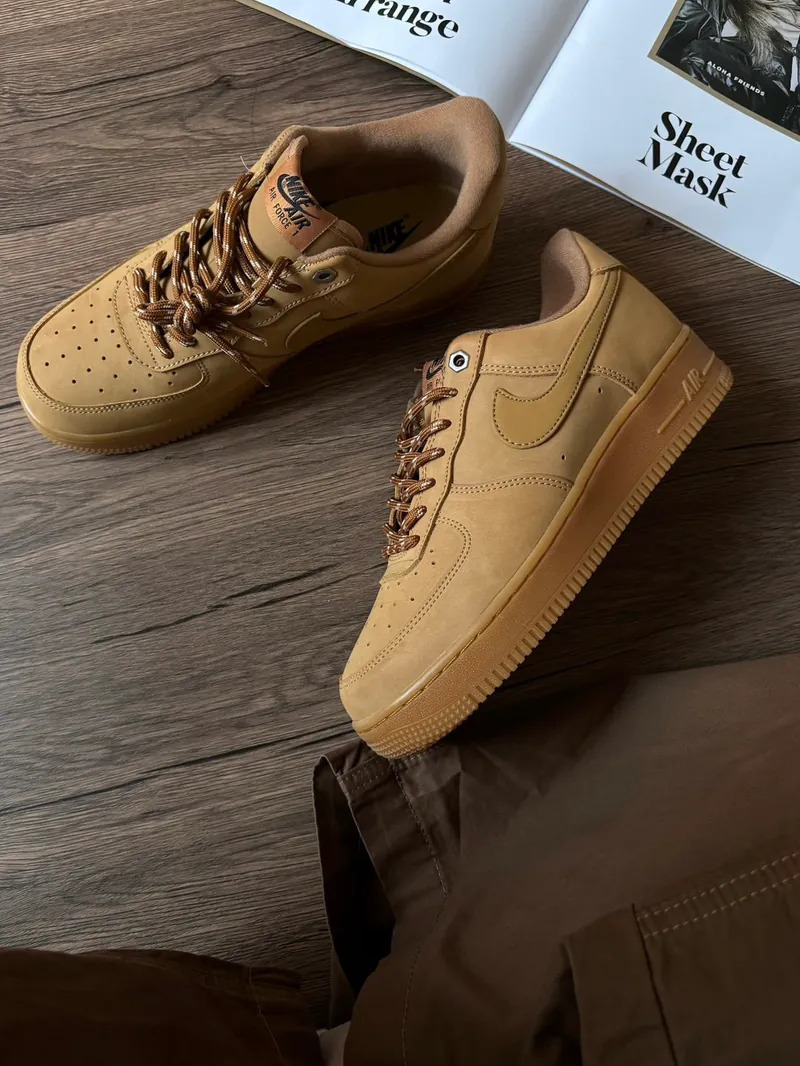 NIKE AIR FORCE 1 07 LOW AF1 女款 小麥色 FZ7372-200