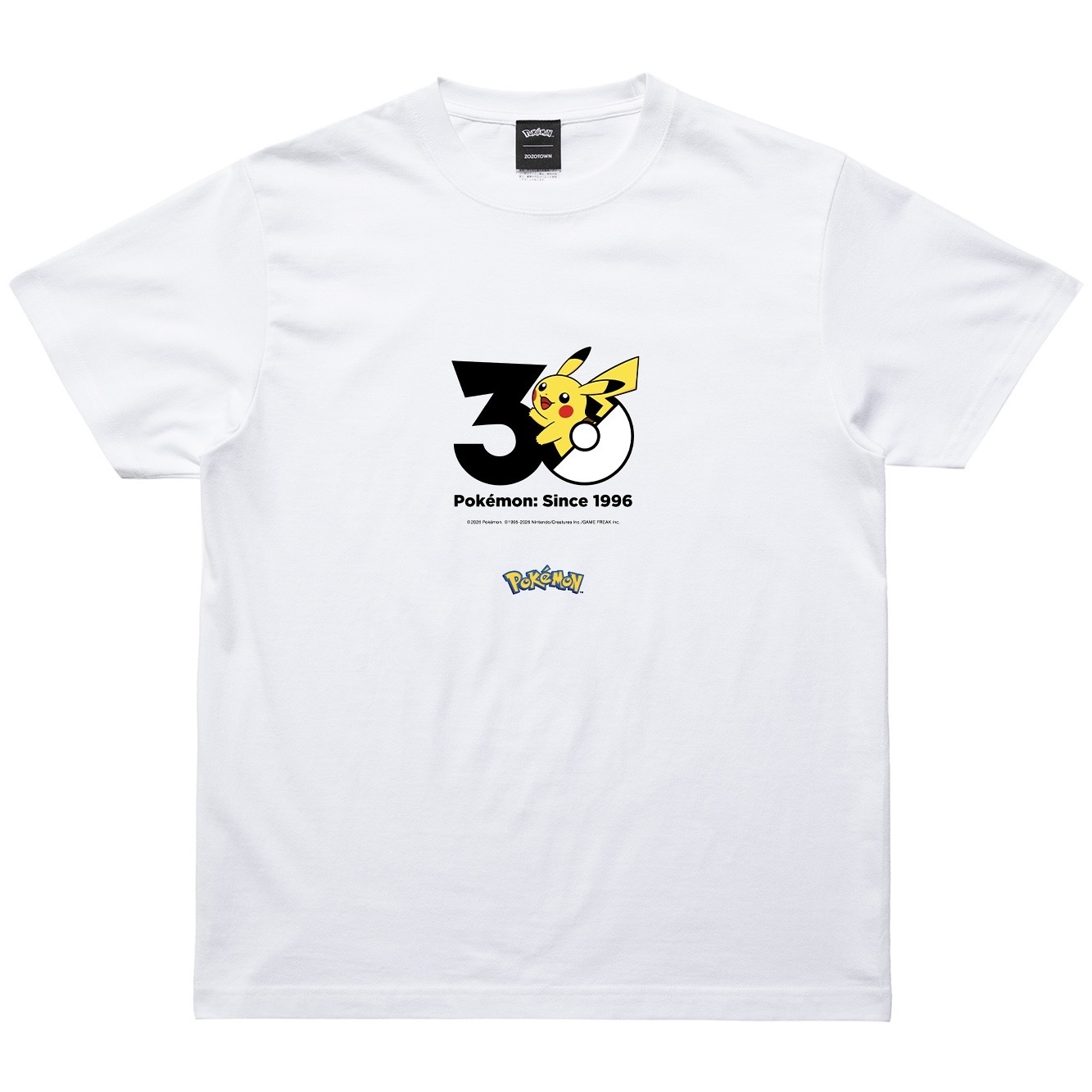 POKEMON 30TH ANNIVERSARY 1025 T-SHIRT 皮卡丘 紀念短袖 寶可夢 110763376
