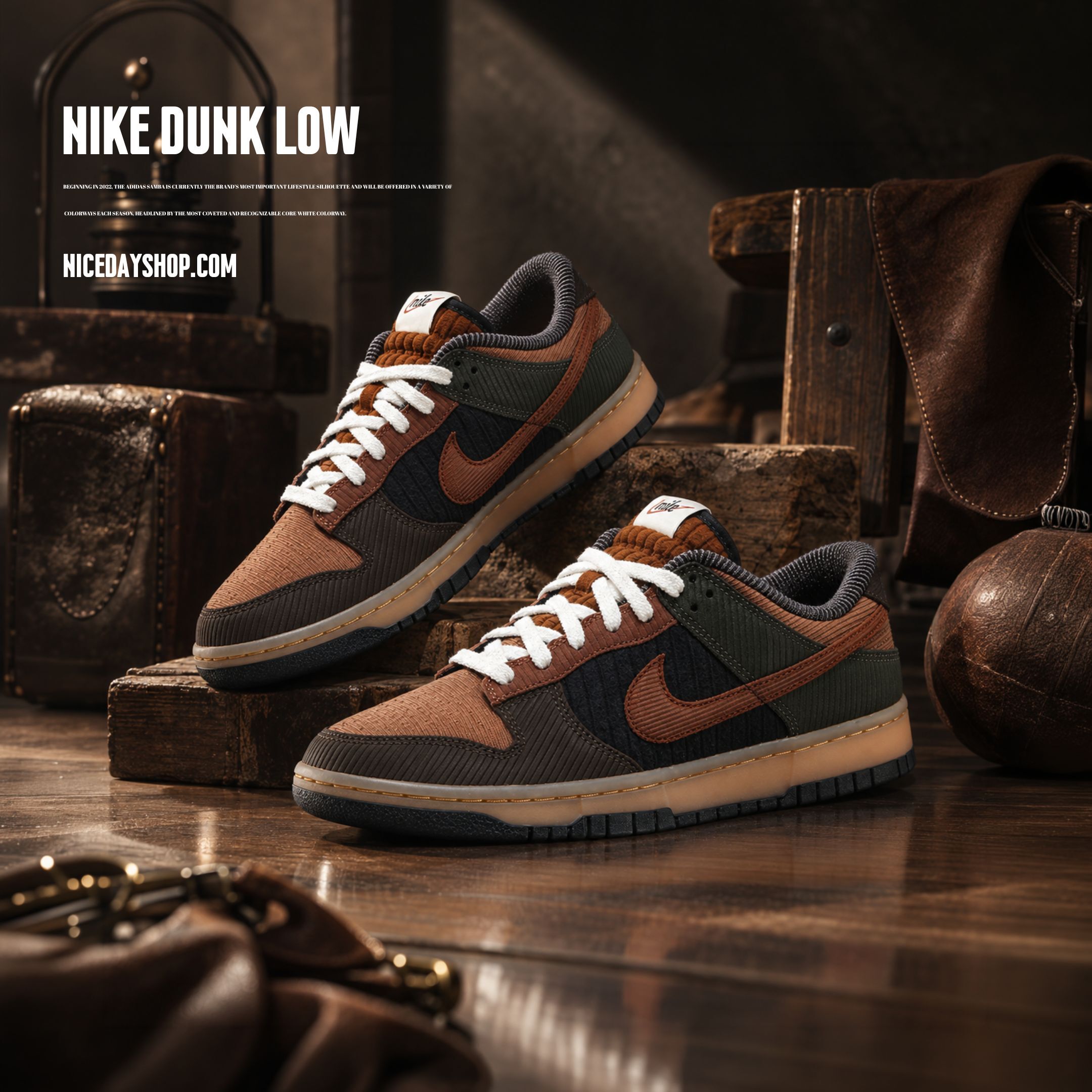 NICEDAY 現貨 Nike Dunk Low 麂皮 棕色 咖啡 可可 摩卡 復古 IB7746-201