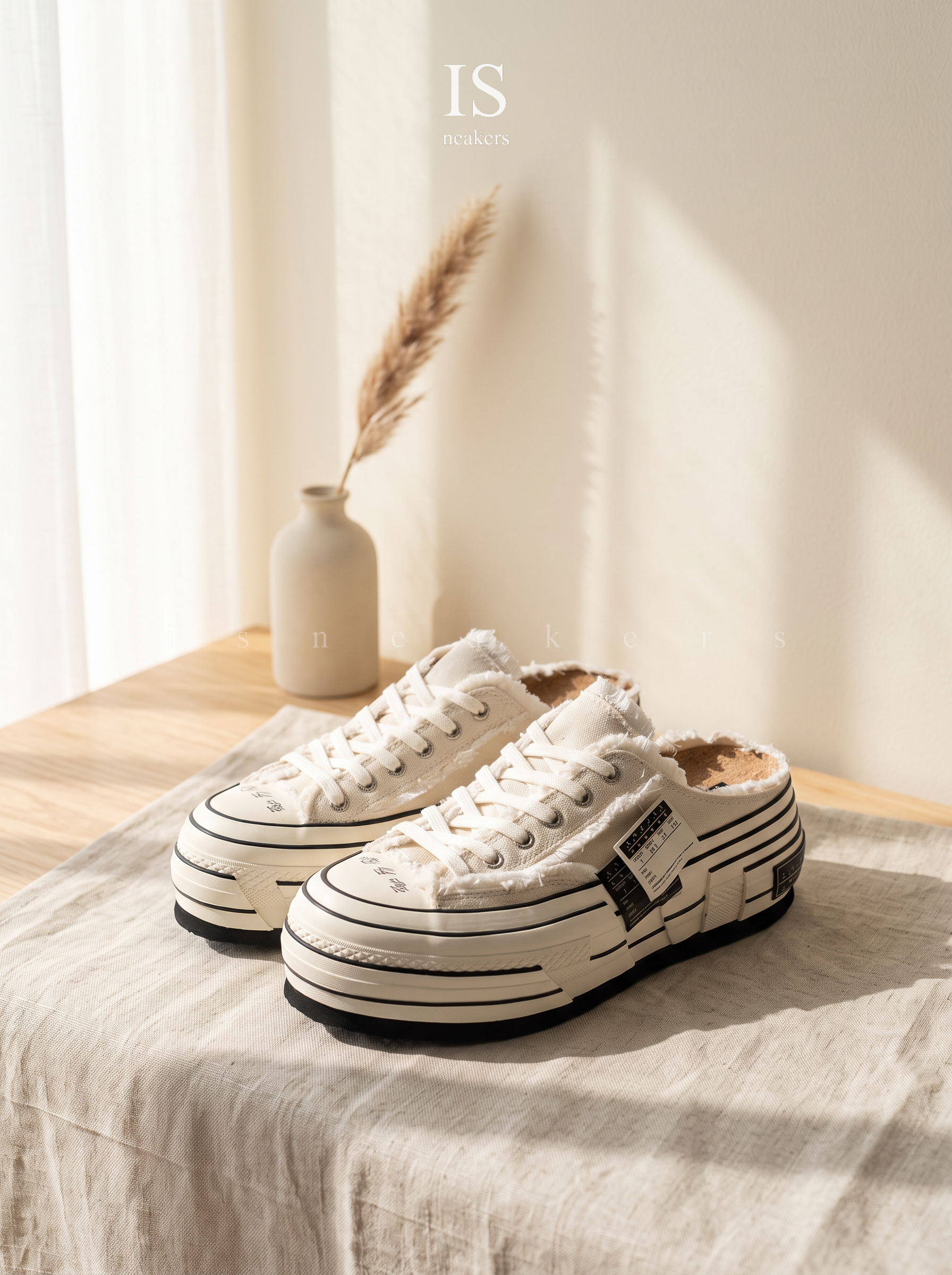 iSNEAKERS｜Xvessel G.O.P Double Sole Mule Beige S24X39M