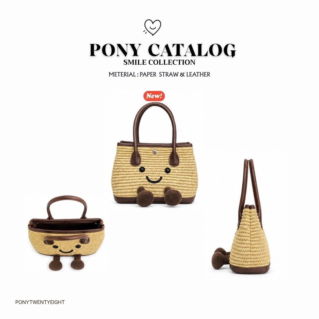 泰國Pony Smile Pony 編織娃娃包-手提款