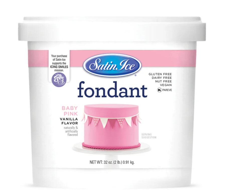 Satin Ice Fondant pink 2lb