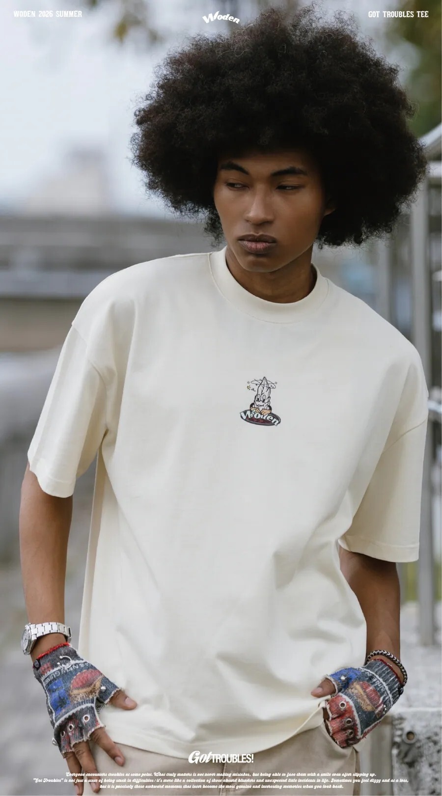 WODEN 26SS 033 Got Troubles Tee