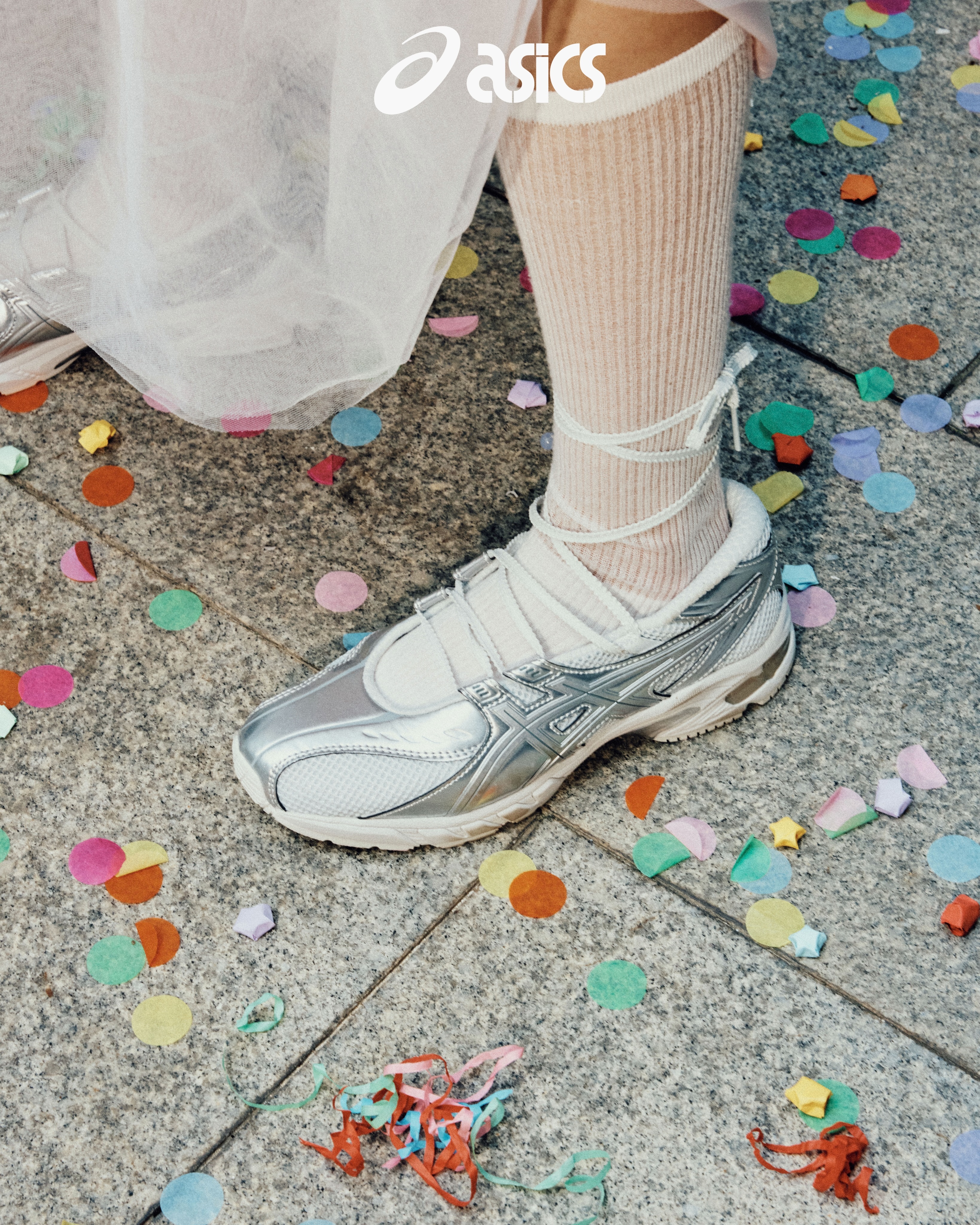 ASICS GEL-DS TRAINER SP 液態銀 灰銀 透氣 芭蕾舞鞋 瑪莉珍鞋 涼鞋 綁帶 男女鞋 1203B057-020 / 預購