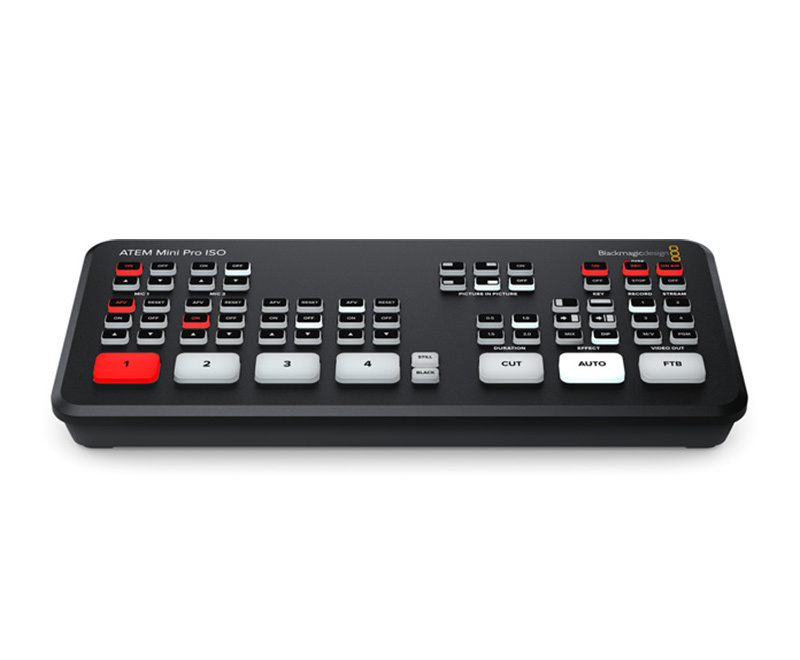 Blackmagic Design Atem Mini Pro ISO HDMI Live Stream Switcher with ISO Recording