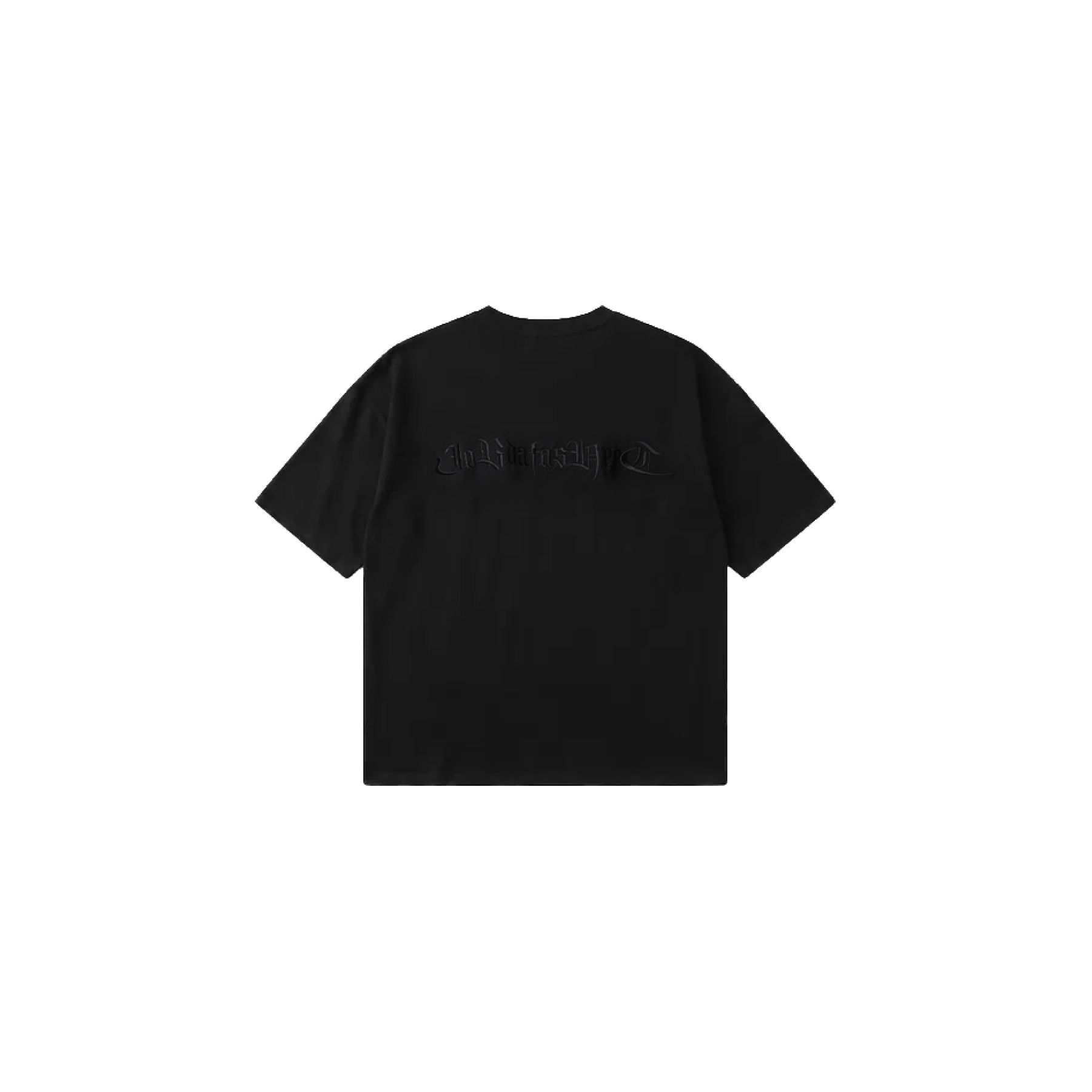 Jobdatasheet D55 Gothic Letter Embroidered Tee 歌德字 刺繡 Tee 黑色
