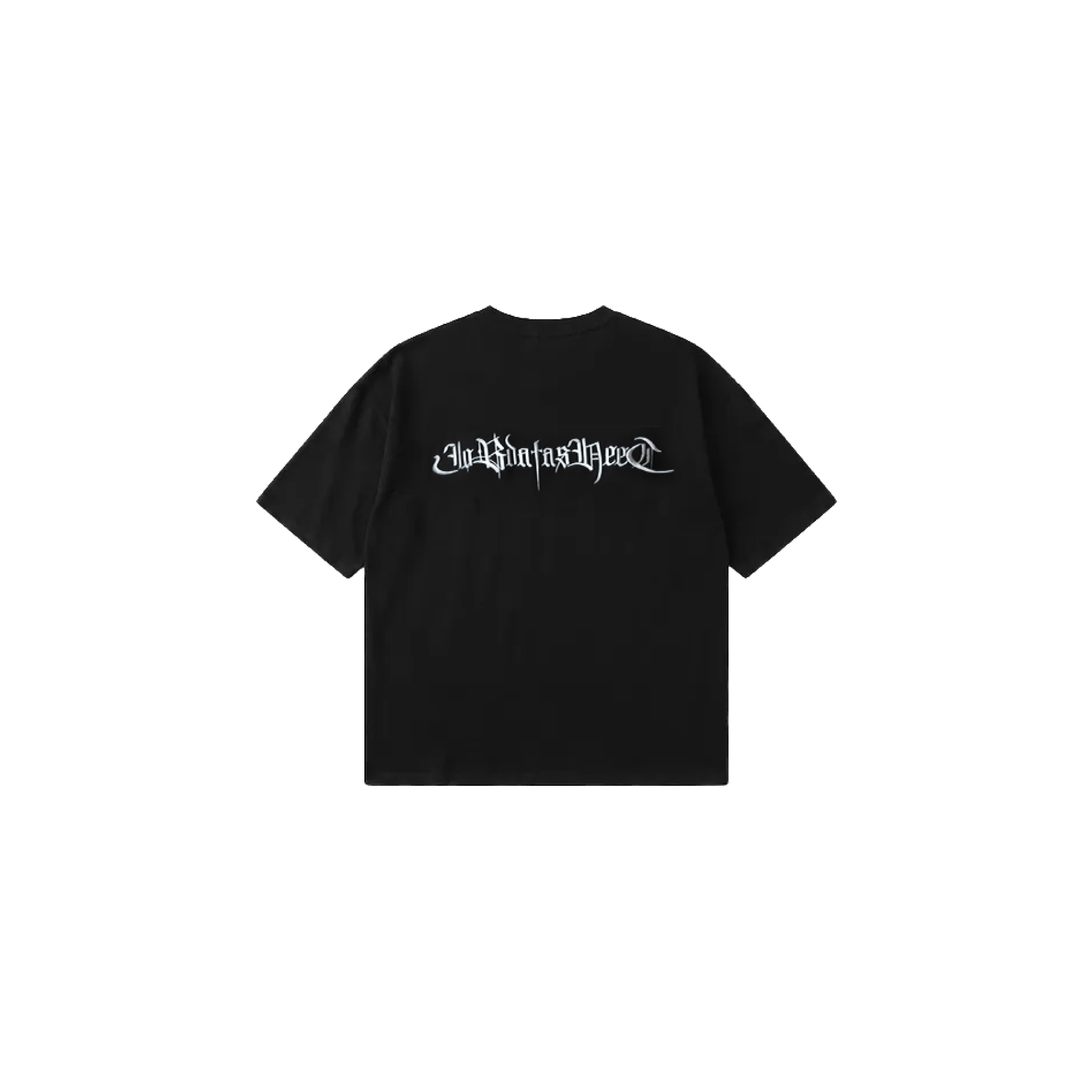 Jobdatasheet D56 Gothic Letter Embroidered Tee 歌德字 刺繡Tee 銀色