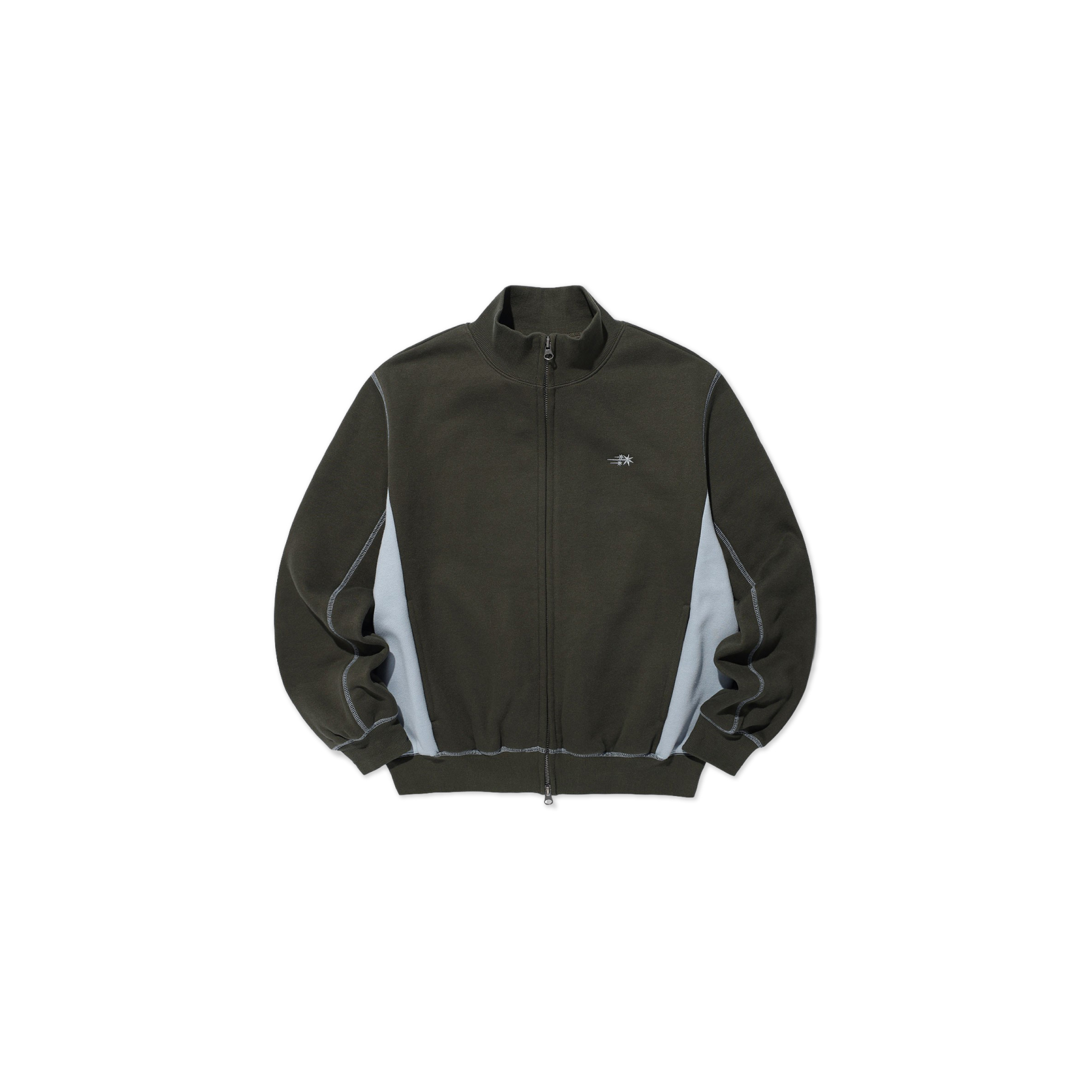 Niceghostclub 3STAR LOGO HIGH NECK ZIP UP