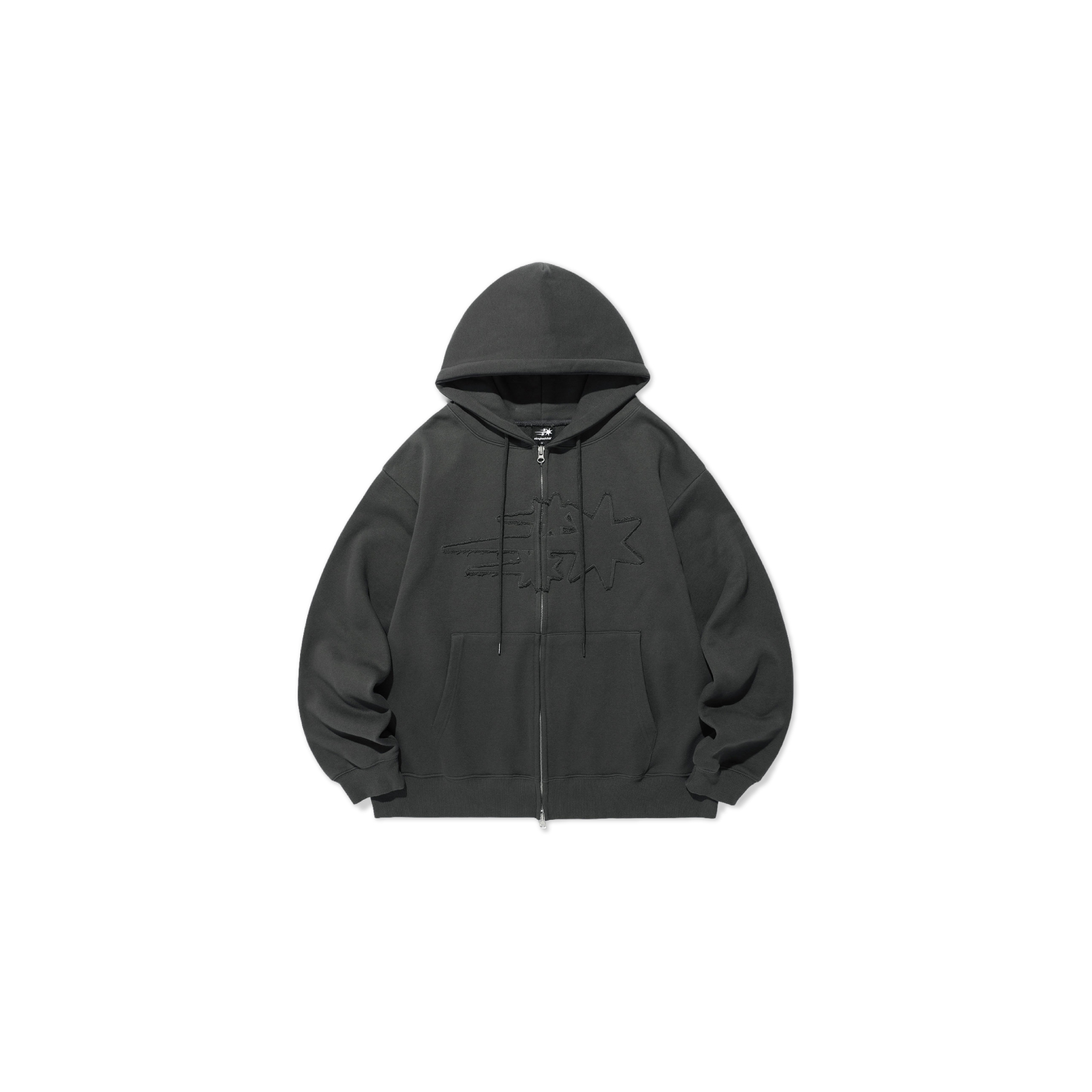 Niceghostclub 3STAR LOGO ZIP HOODIE