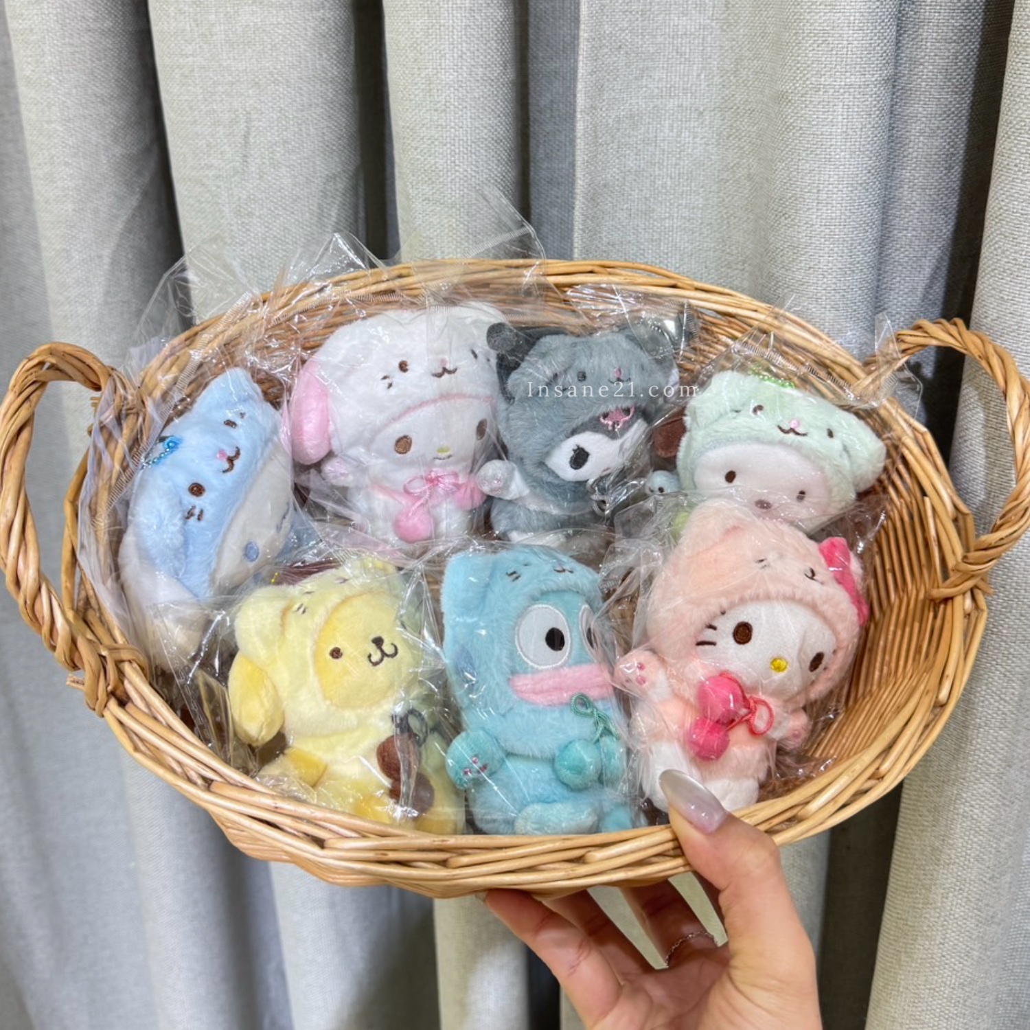 SANRIO 三麗鷗 貓咪裝扮 絨毛吊飾 韓國