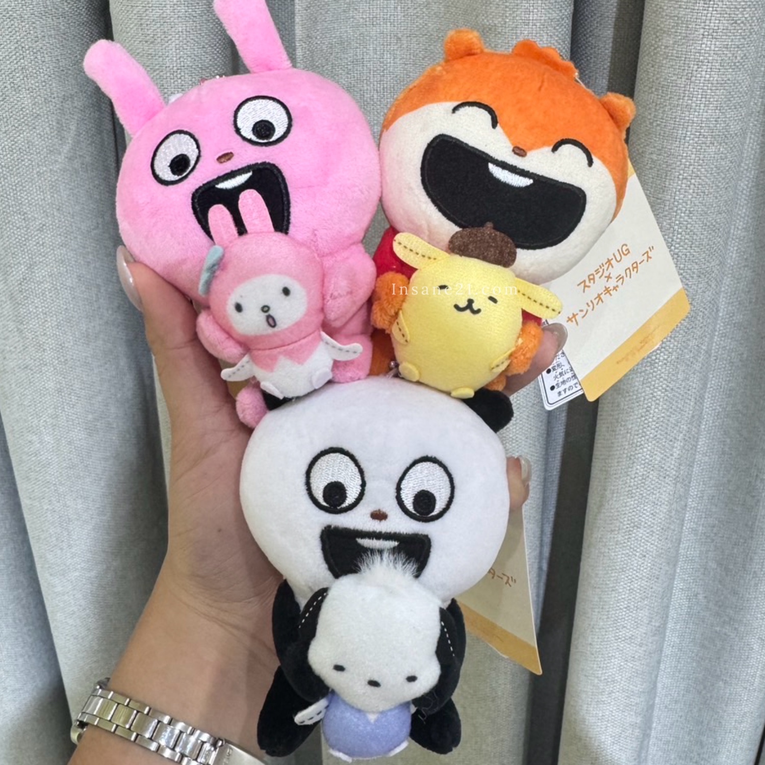 西村裕二 NISHIMURA YUJI x 三麗鷗 SANRIO 手抱吊飾 絨毛吊飾