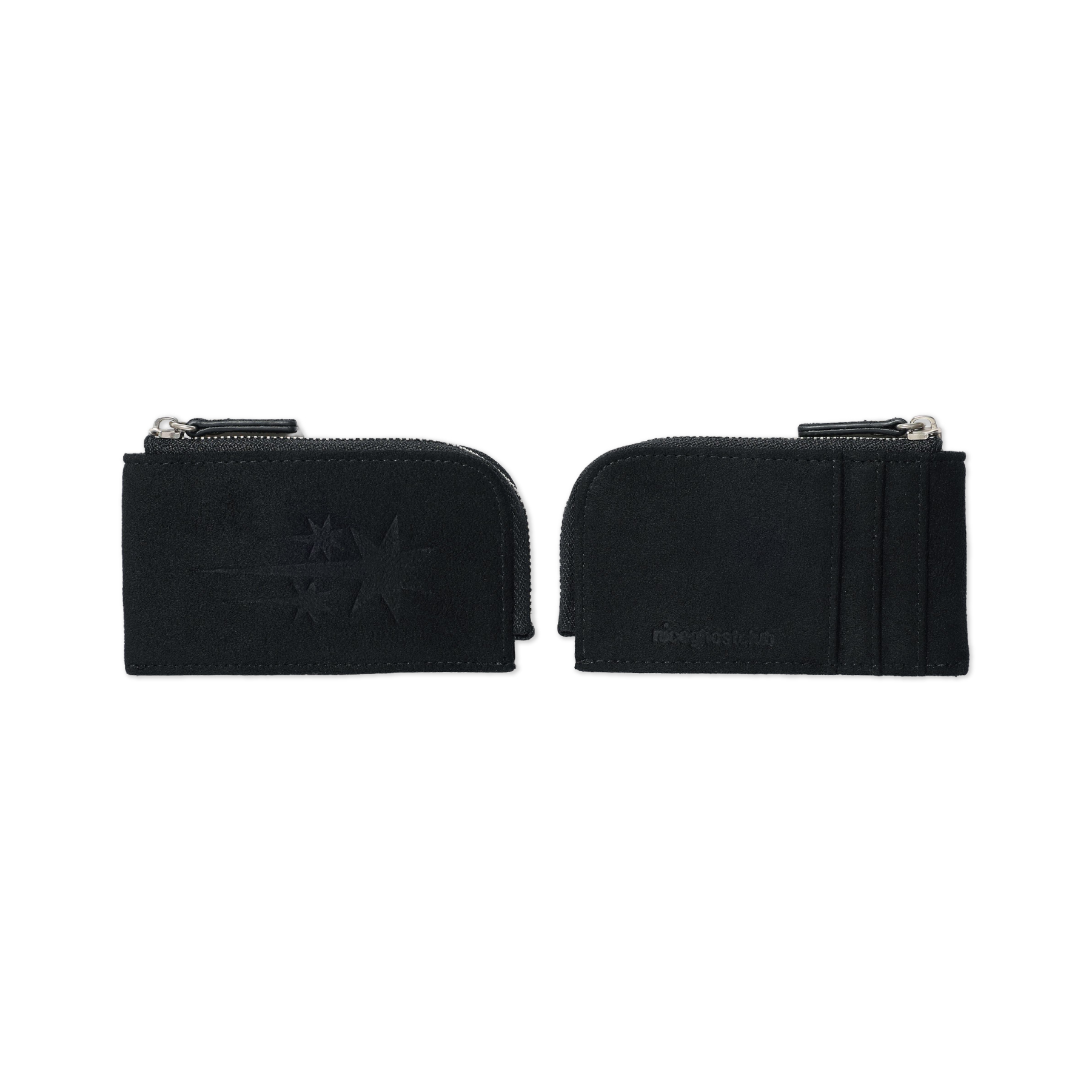Niceghostclub 3STAR ZIP SUEDE CARD WALLET