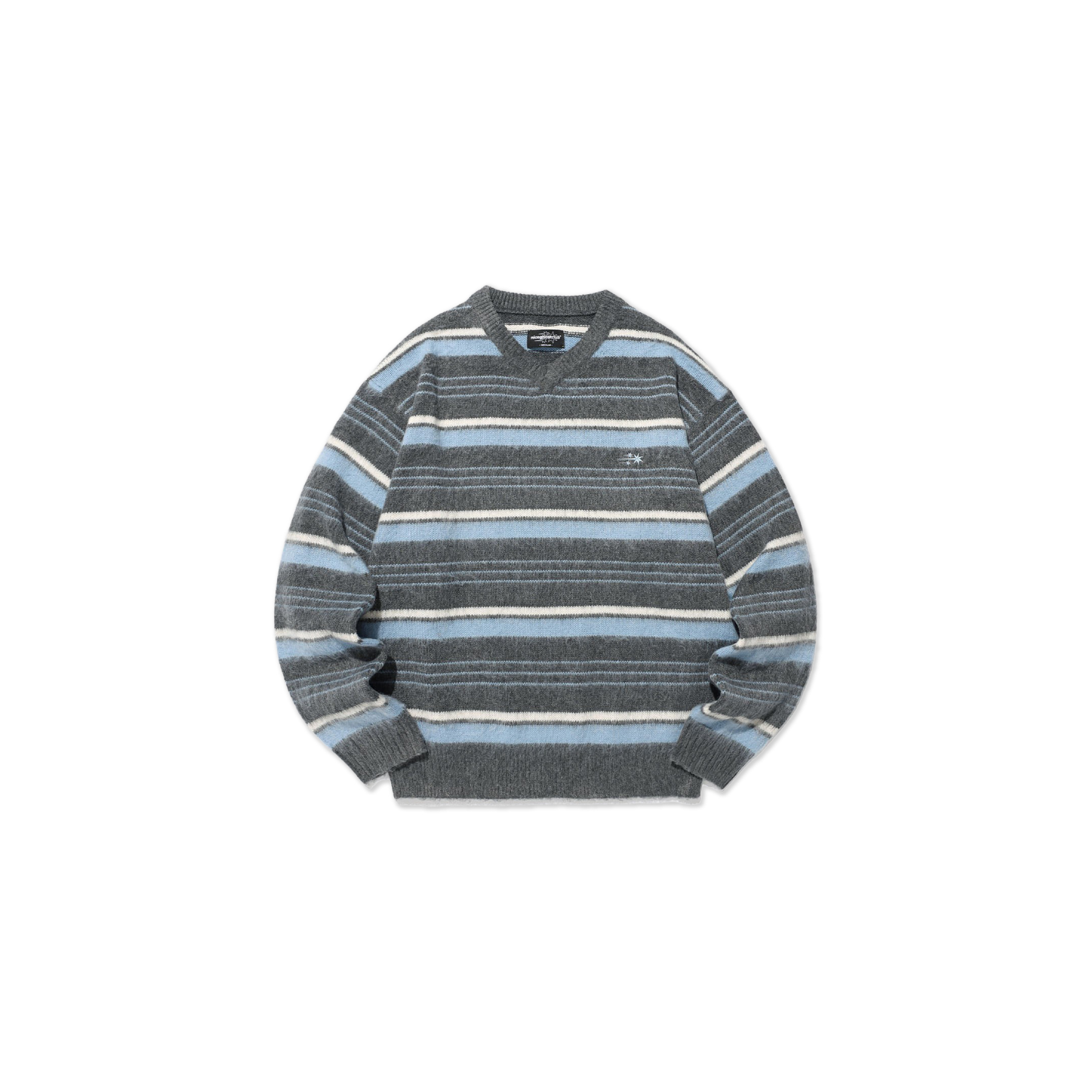 Niceghostclub V NECK STRIPE KNIT
