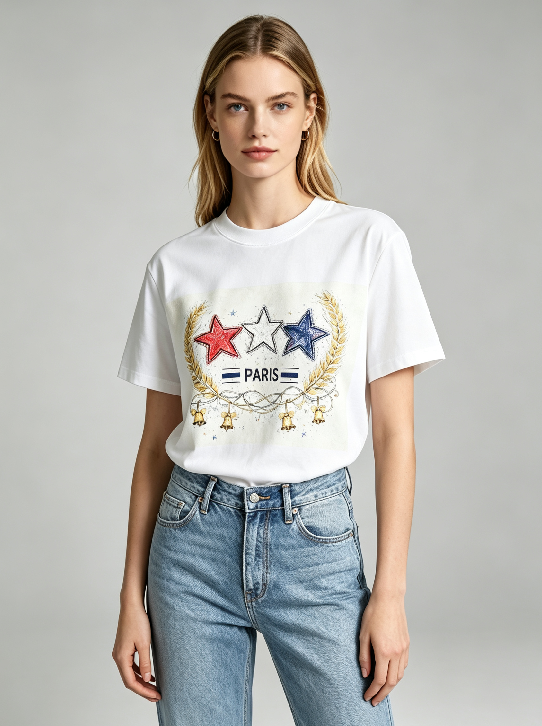 WC30 法國Lune de Moon Tri-Color Star Wreath Tee (30)