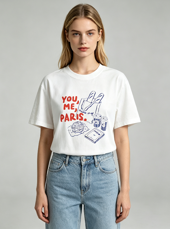 WC31 法國Lune de Moon You Me Paris Baguette Tee(31)