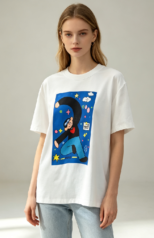 WC33 法國Lune de Moon Jumping Figure Graphic Tee(33)