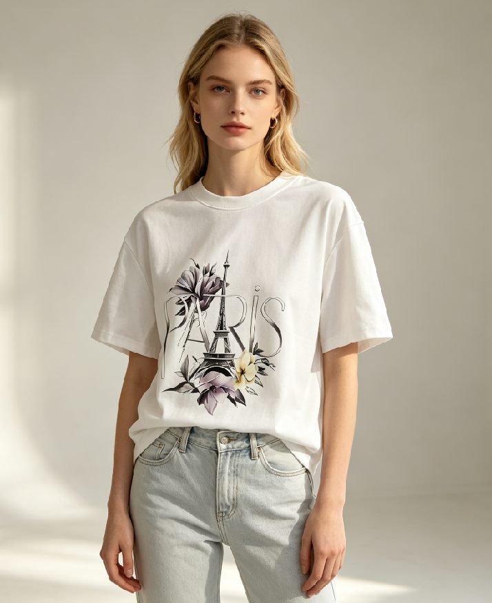 WC40 法國Lune de Moon Floral Tower Graphic Tee (43)