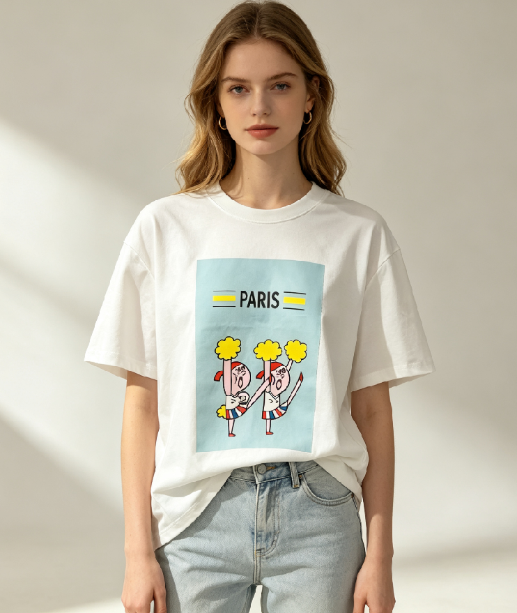 WC49 法國Lune de Moon Cheerleader Girls Tee(52)