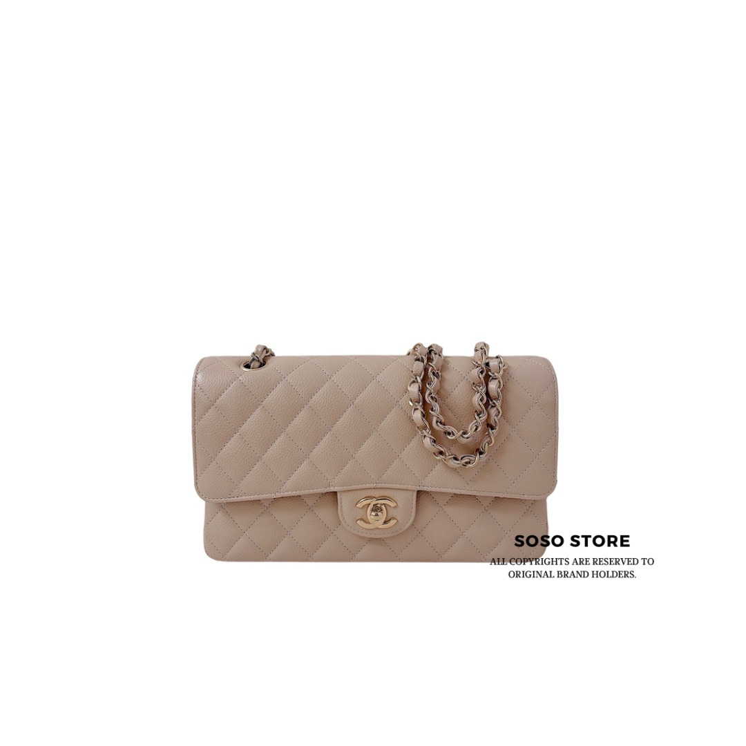Chanel Classic Flap Bag -  Beige / GHW