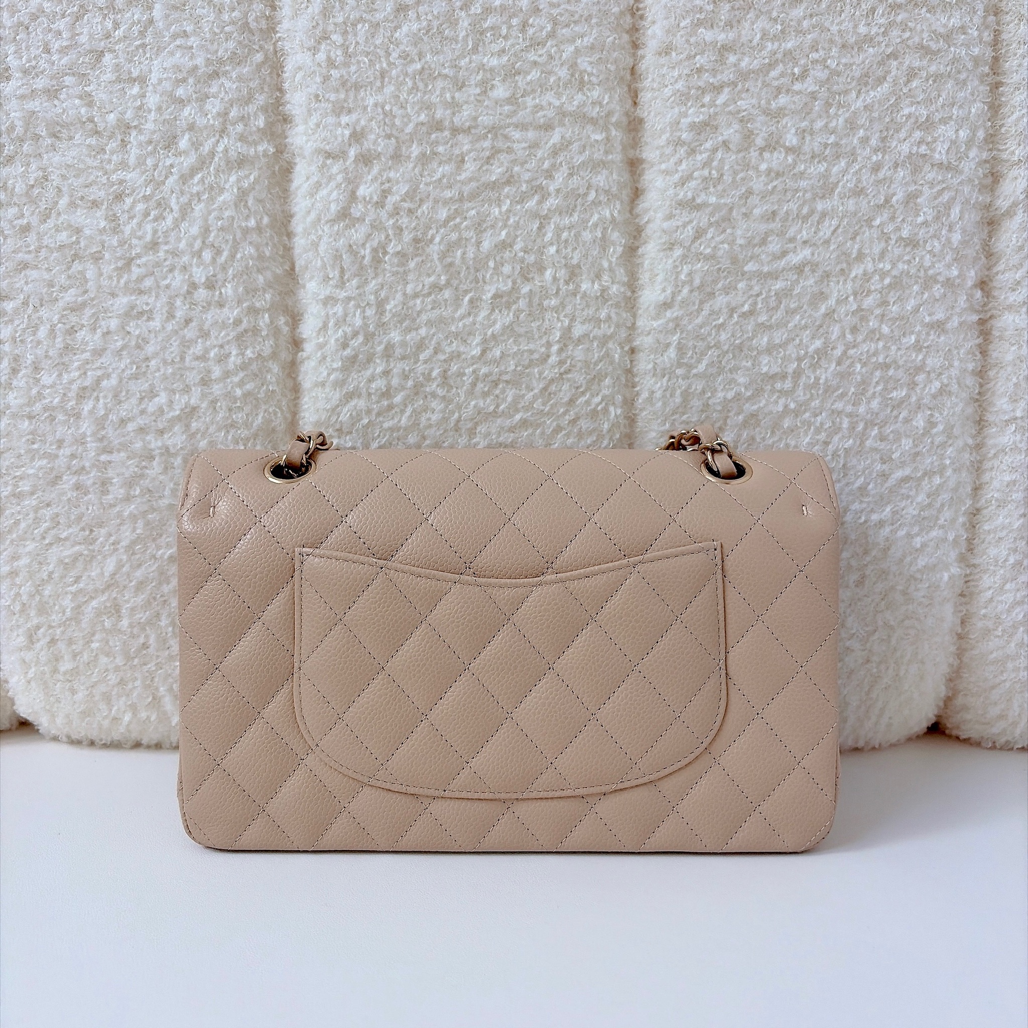 Chanel Classic Flap Bag -  Beige / GHW