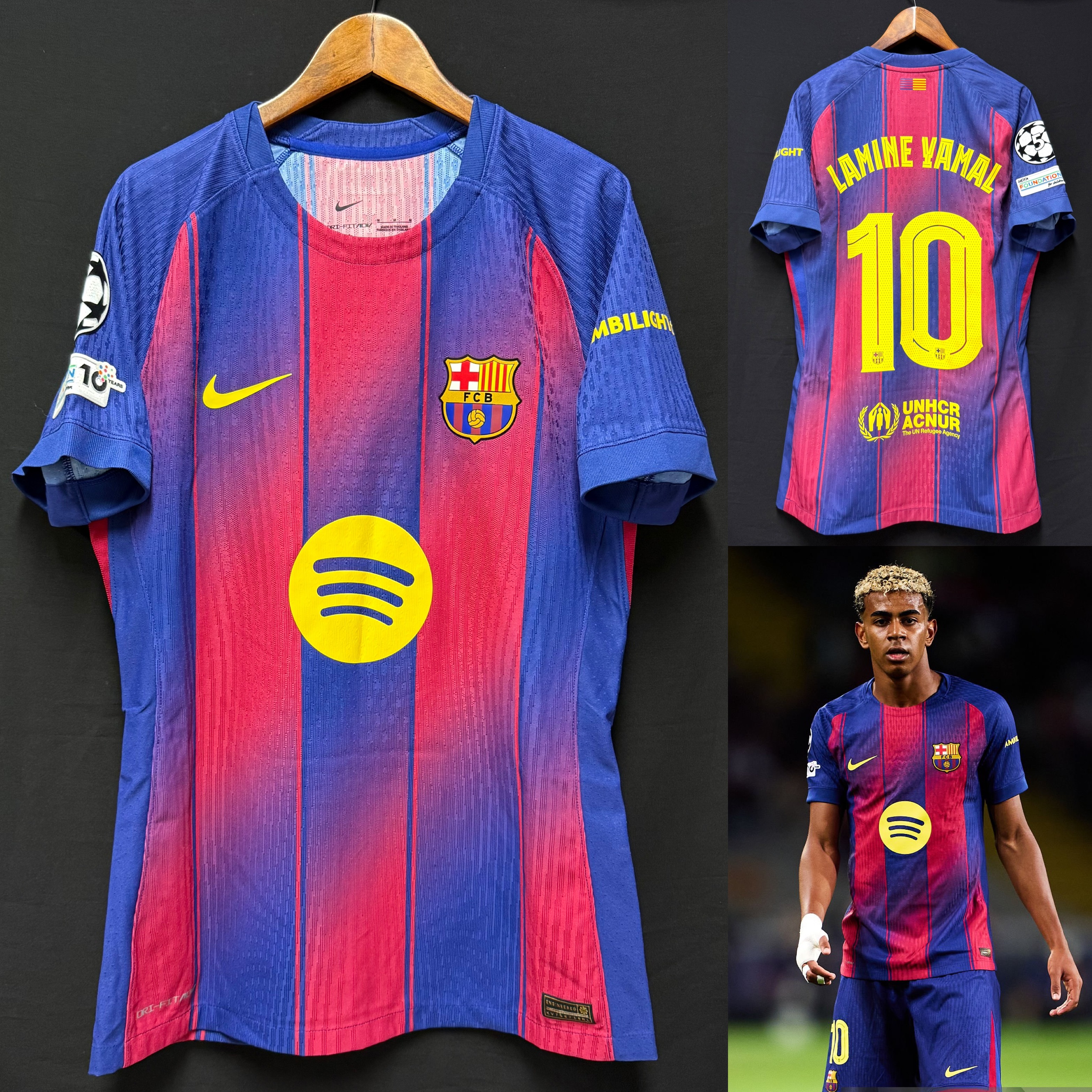 (Match Issue) FC Barcelona 2025-2026 Nike Home Match Issue Shirt #10 LAMINE YAMAL