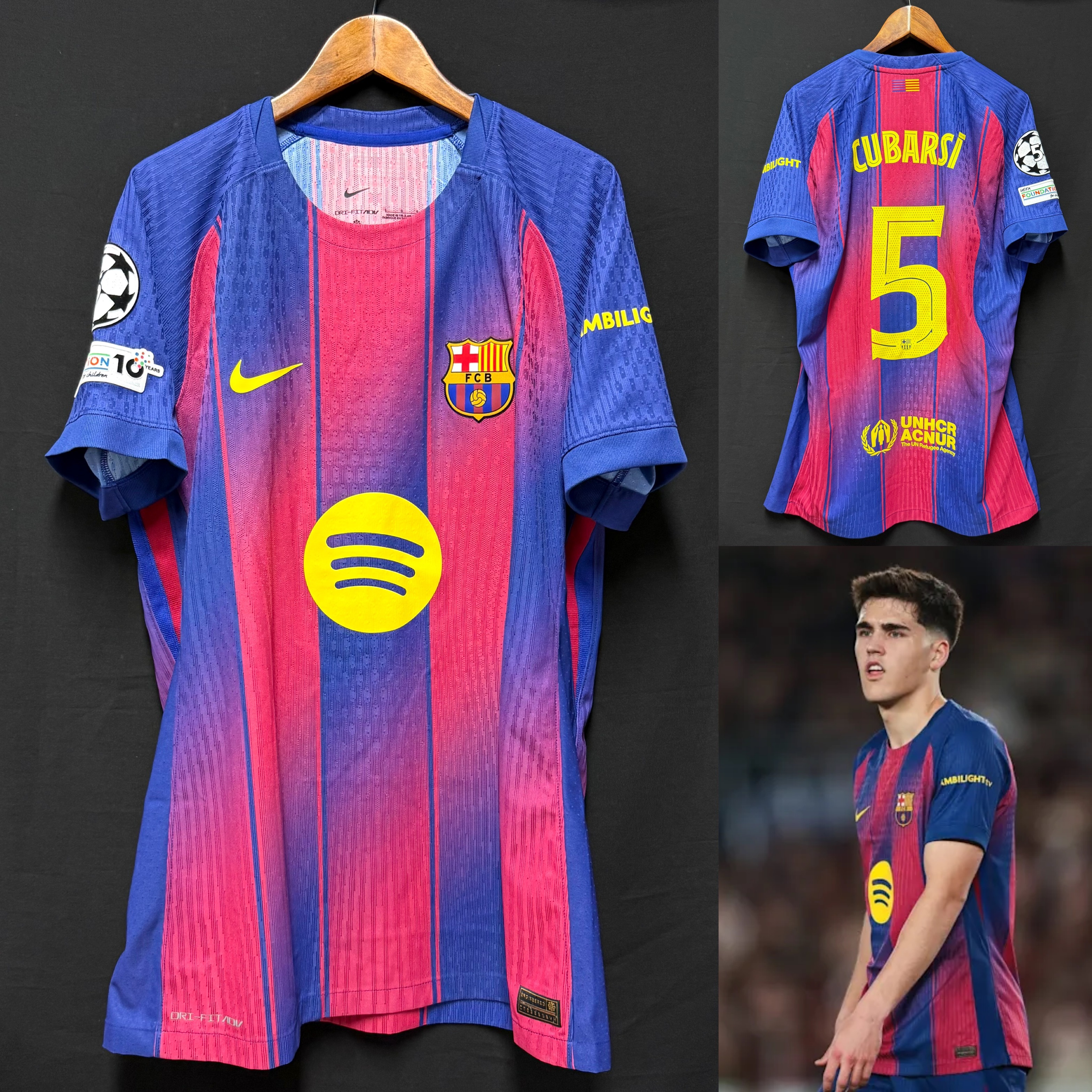 (Match Issue) FC Barcelona 2025-2026 Nike Home Match Issue Shirt #5 CUBARSI