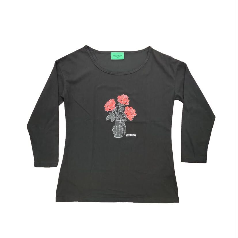Crisathena CT-CH2693-BLK ​Long-sleeve T-shirt -M