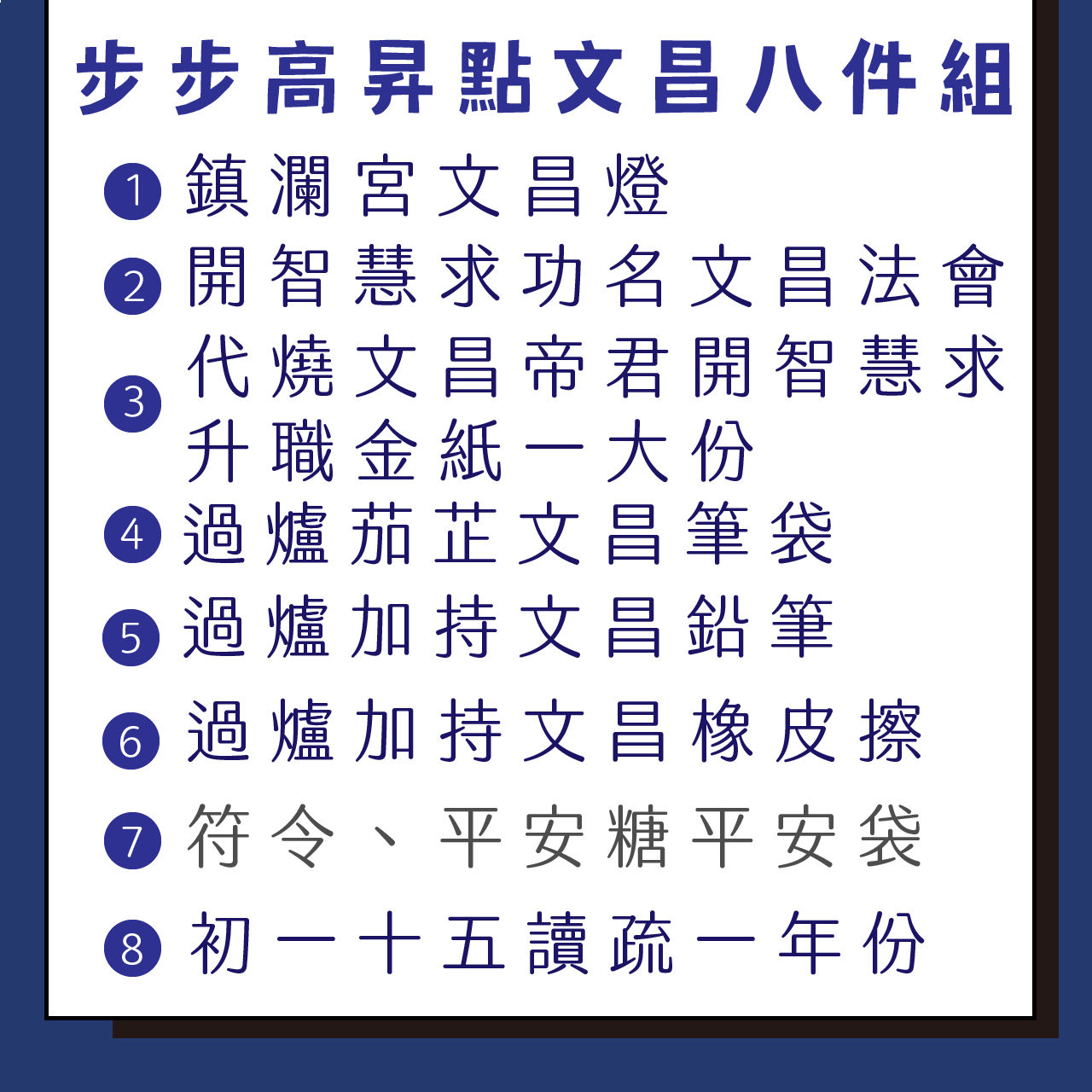 文昌燈說明 下