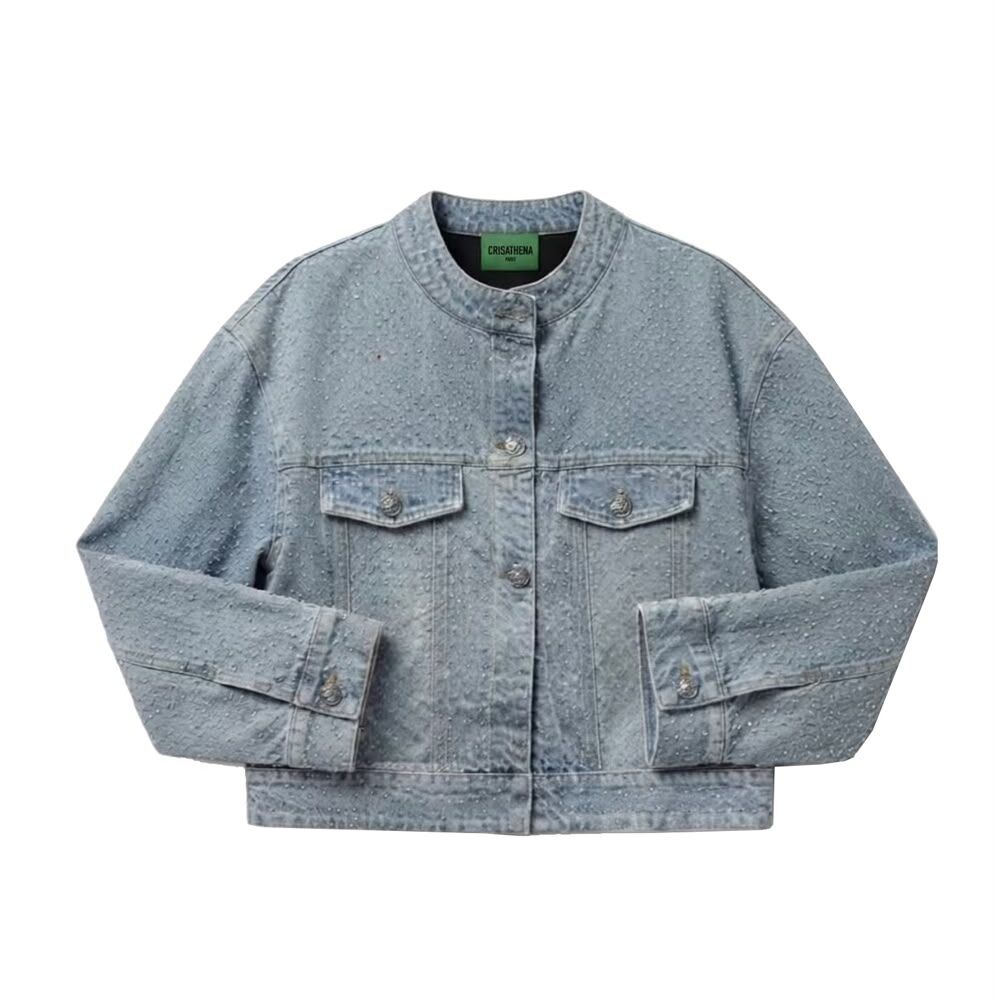 Crisathena CT-CH2704-DEM-M Crisathena Demim Jacket -M