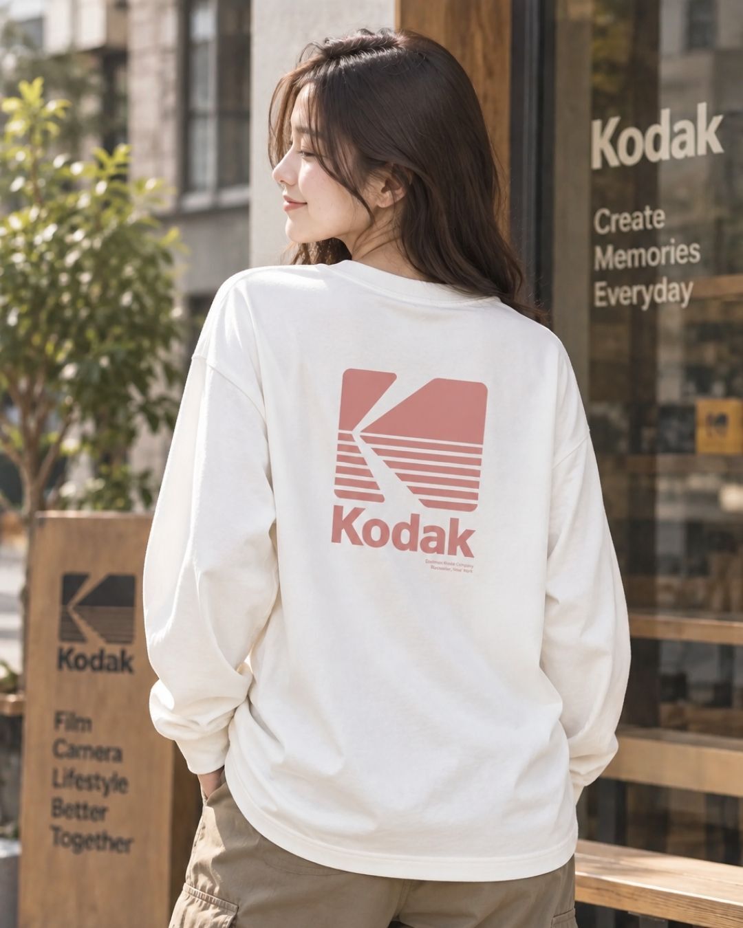 【預購】KODAK 柯達 大LOGO 長袖上衣 K6323LRL36