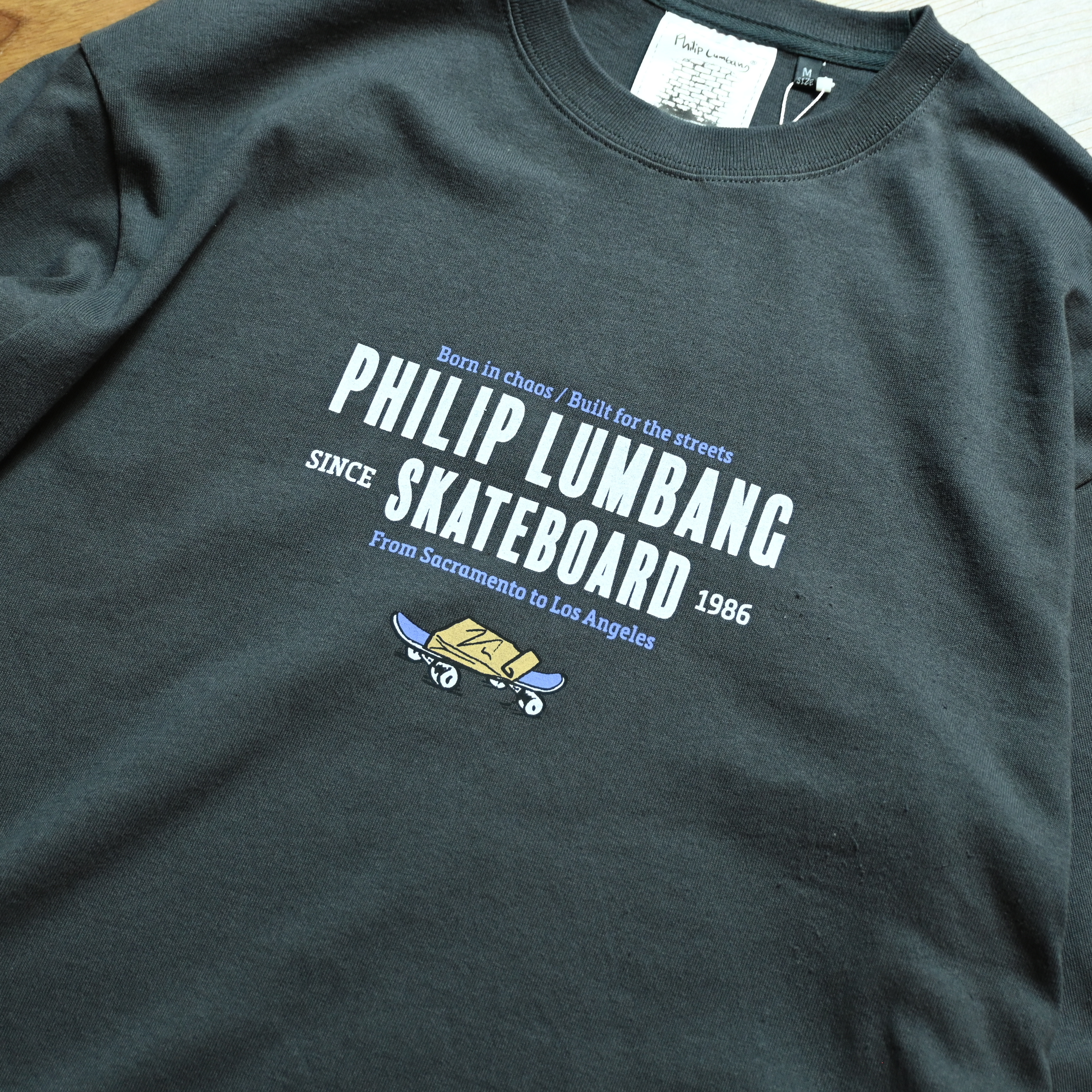 Philip Lumbang Built for the Streets Logo Tee