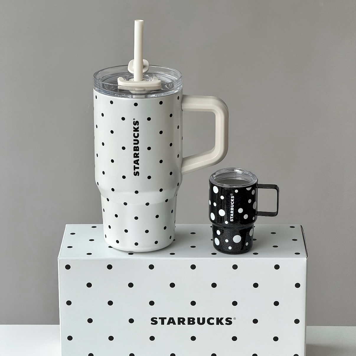 （預購）STARBUCKS 星巴克 波點漫境系列 子母杯 買一送一 冰霸杯 不鏽鋼