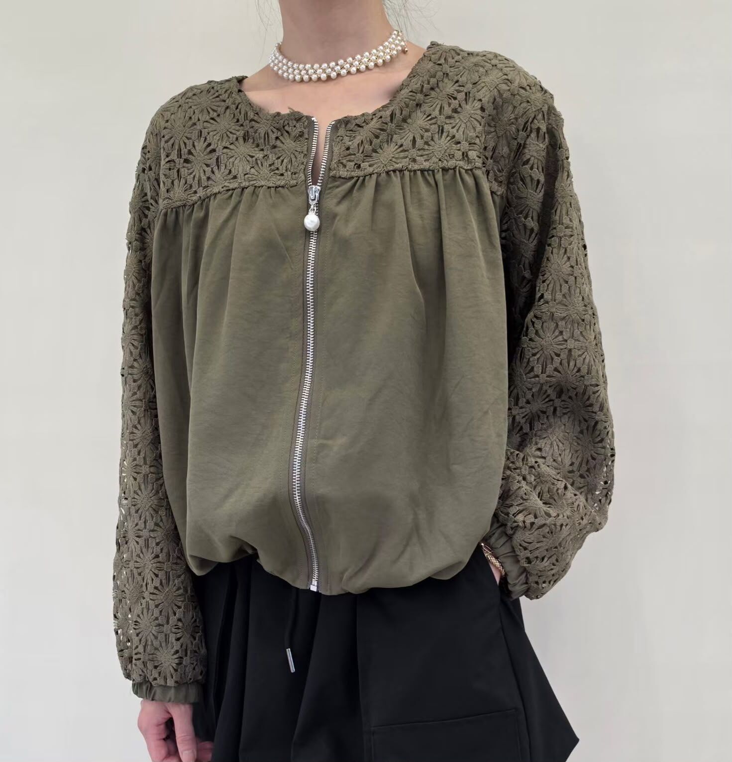 KK88 通花袖外套（三色）