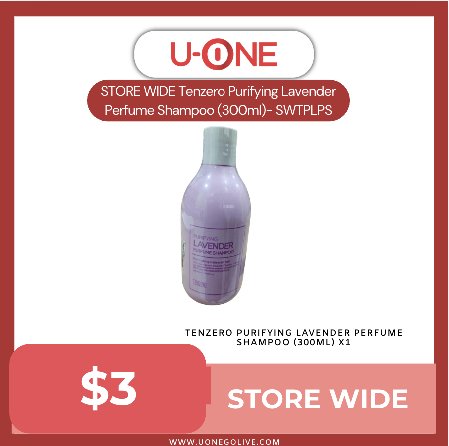 STORE WIDE Tenzero Purifying Lavender Perfume Shampoo (300ml)- SWTPLPS