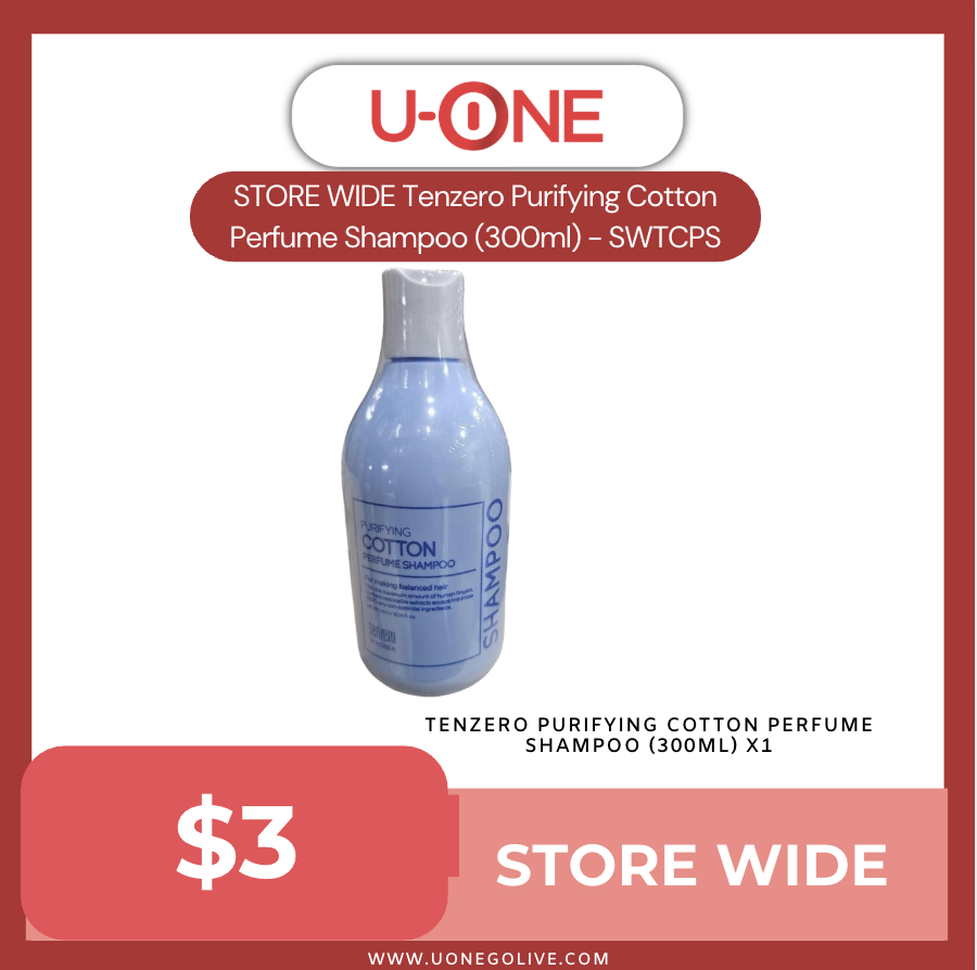 STORE WIDE Tenzero Purifying Cotton Perfume Shampoo (300ml) - SWTCPS