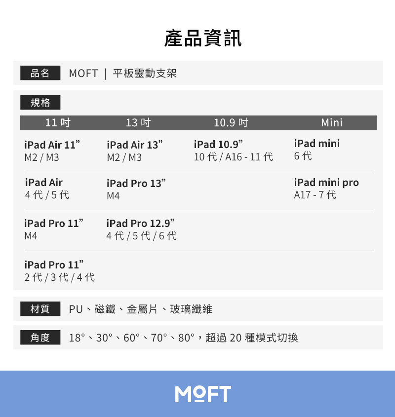 靈動漂浮平板支架，漂浮磁吸平板支架