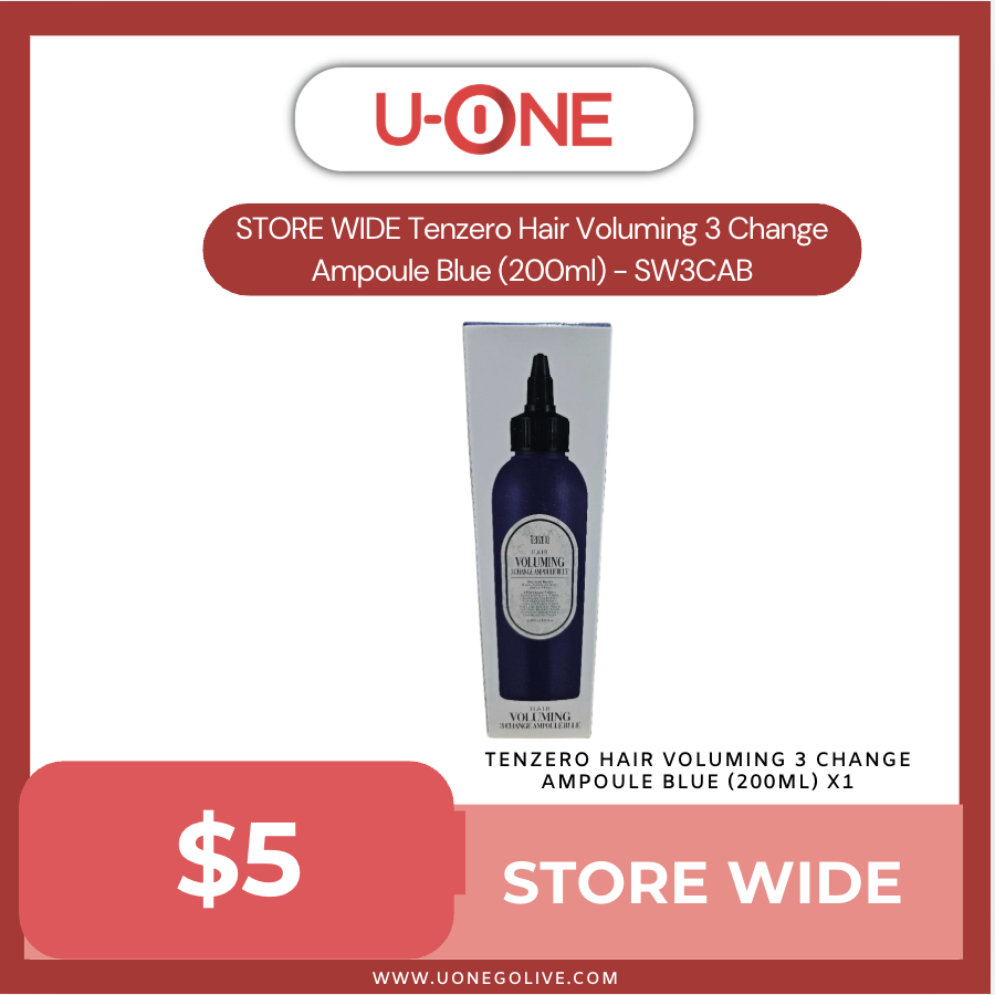 STORE WIDE Tenzero Hair Voluming 3 Change Ampoule Blue (200ml) - SW3CAB