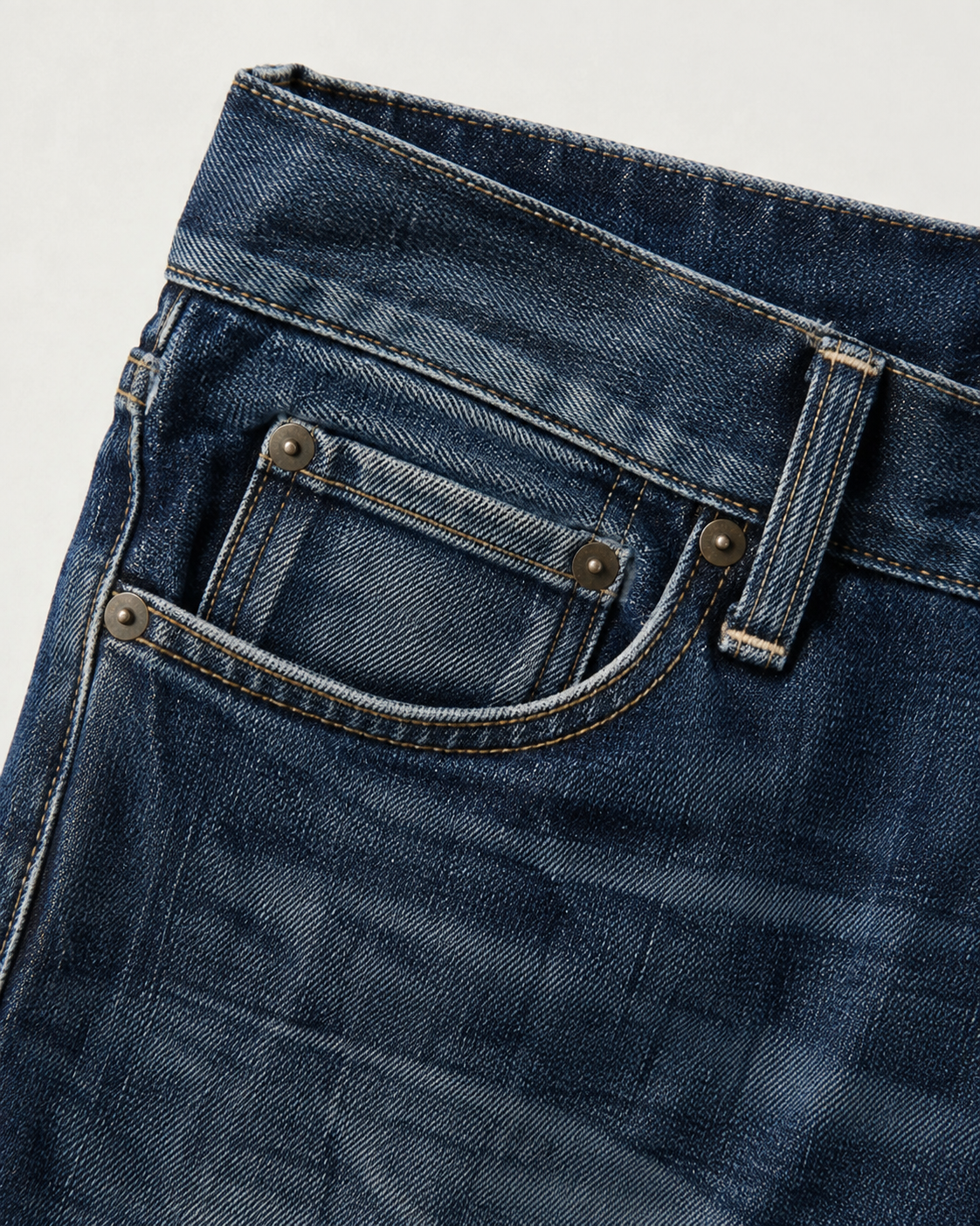 牛仔褲前方第五口袋 Watch Pocket 懷錶口袋細節