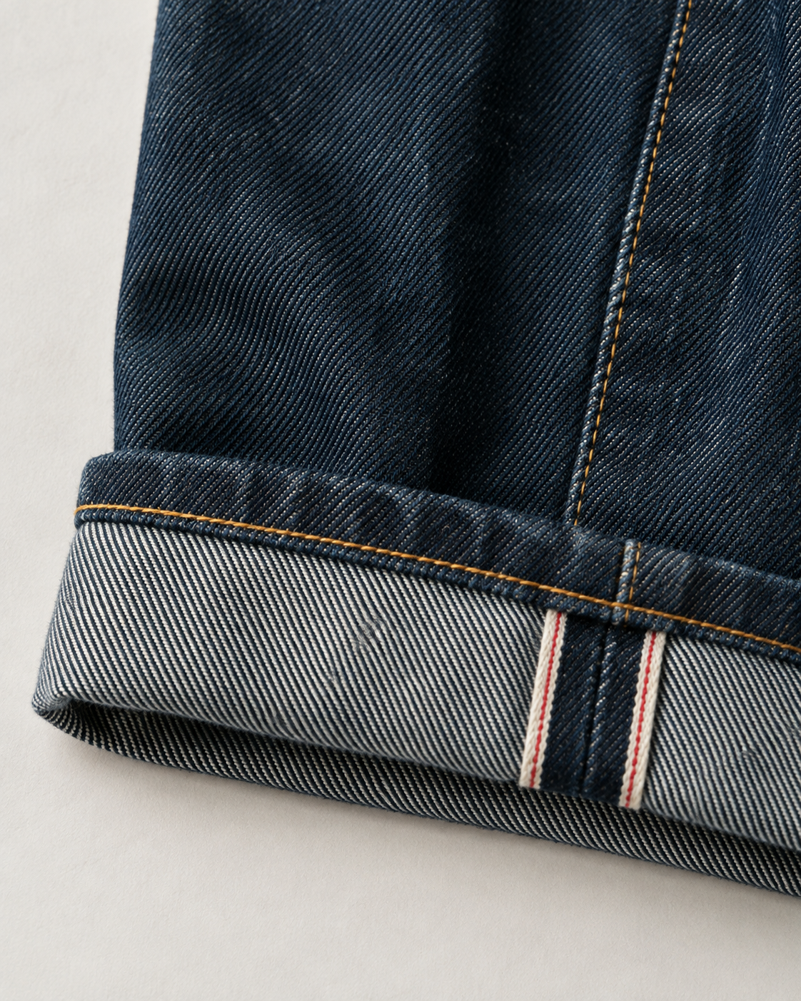 牛仔褲褲腳反摺 赤耳 Selvedge Denim 布邊細節