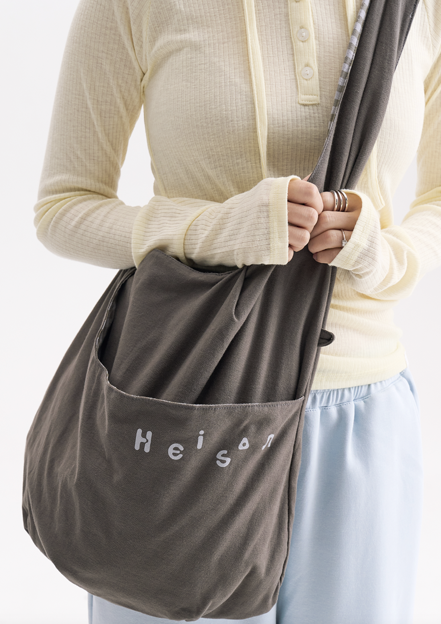 <韓國代購> HEISAN CHECK PACKABLE PUMPKIN BAG