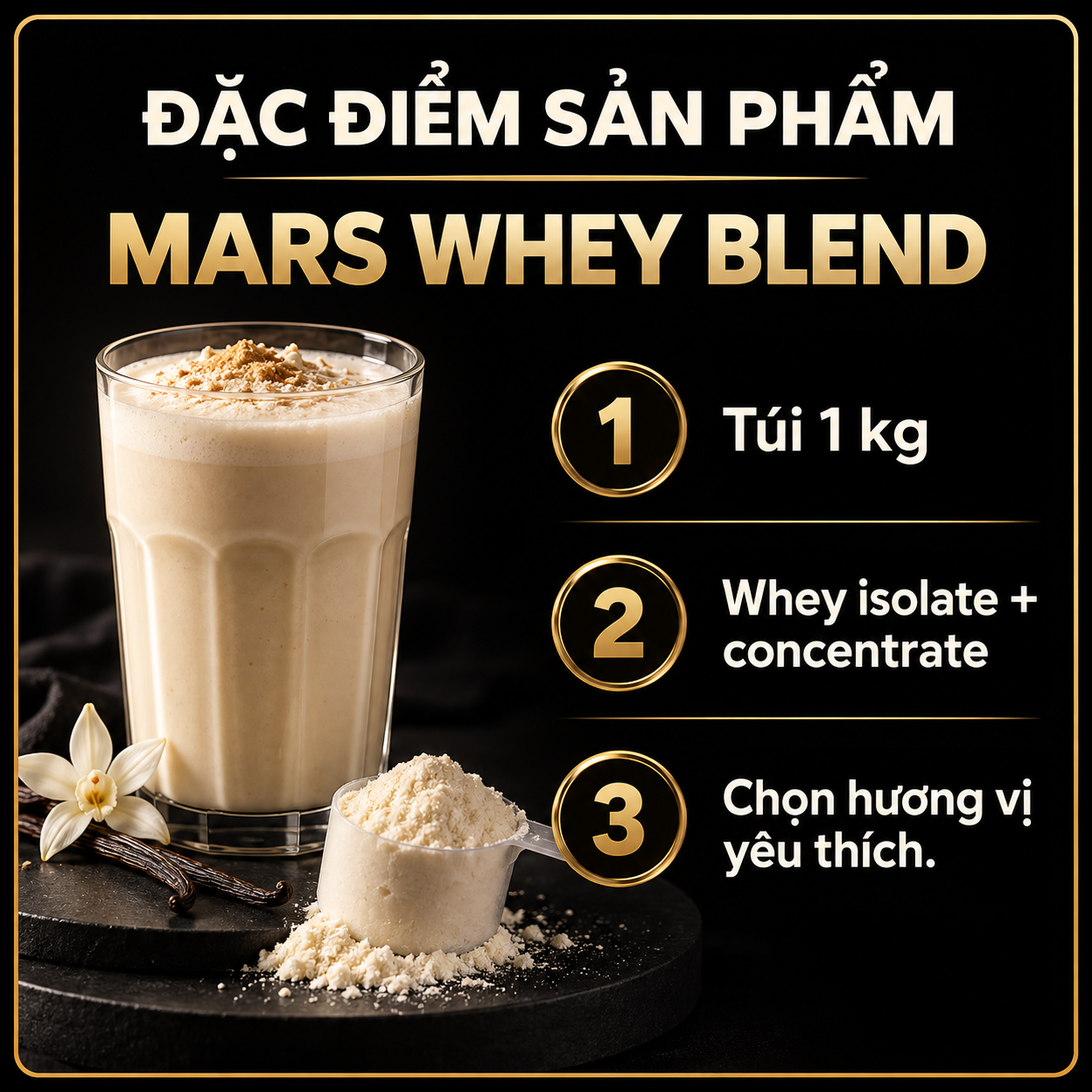 MARS Whey Protein Hỗn Hợp 1 kg Features VI