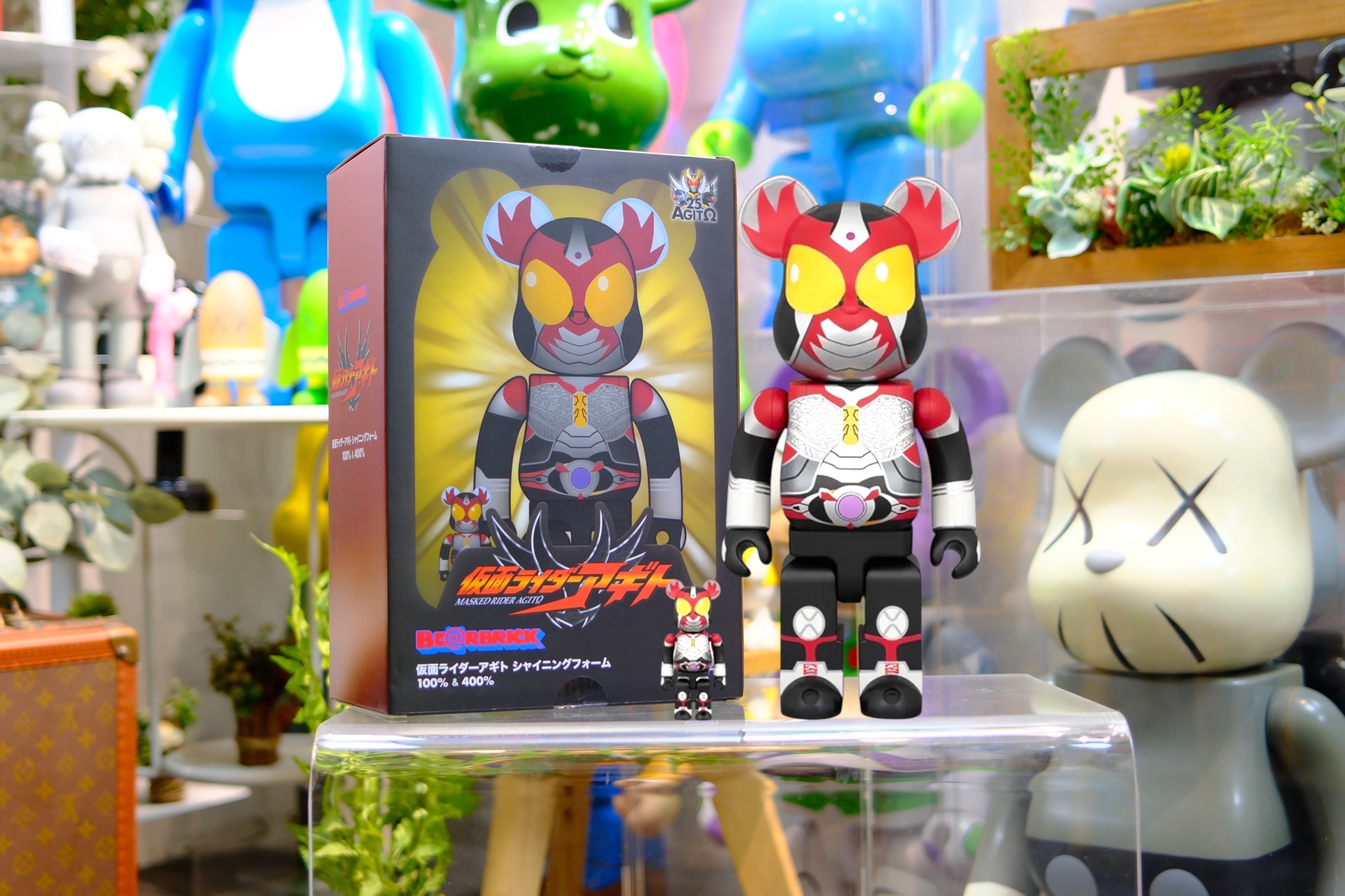 🎏預訂🎏bearbrick 400% 100% 仮面 ライダーアギト シャイニングフォーム