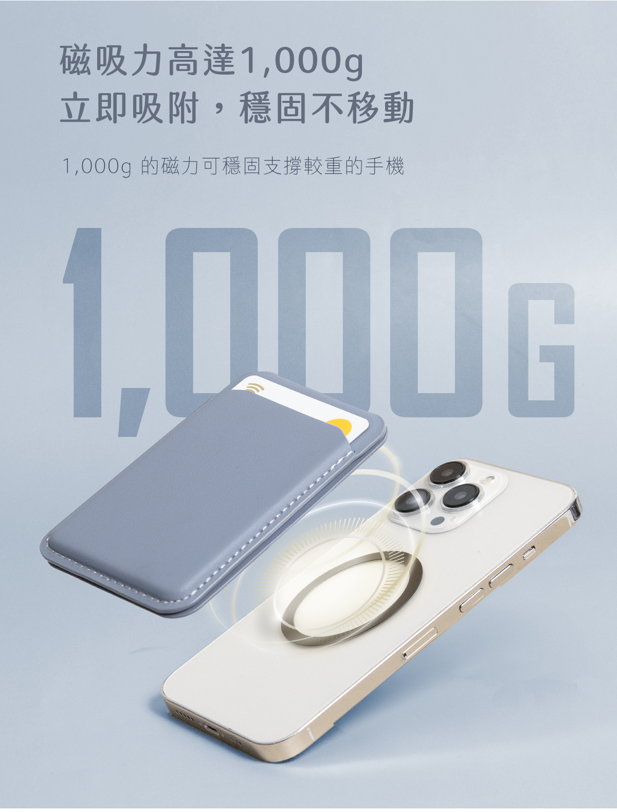 【喵形島】賓士貓Alpha,超薄磁吸卡包手機支架