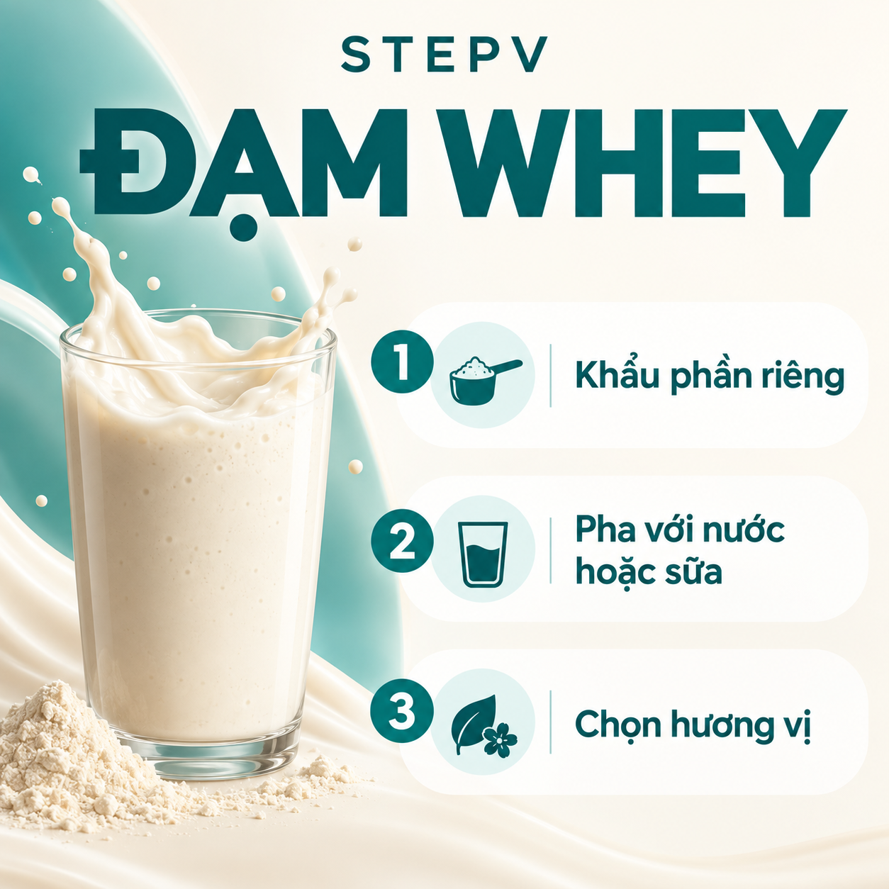 STEPV Đạm Whey Gói Lẻ Features VI