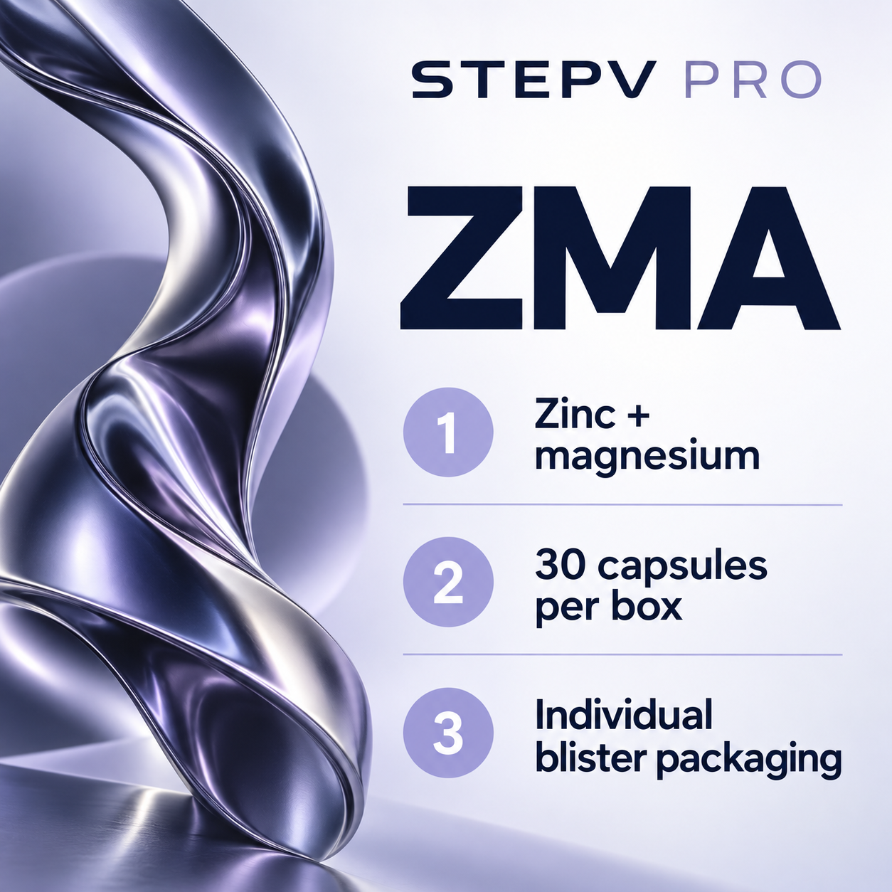 STEPV PRO ZMA • 30 Capsules Features EN